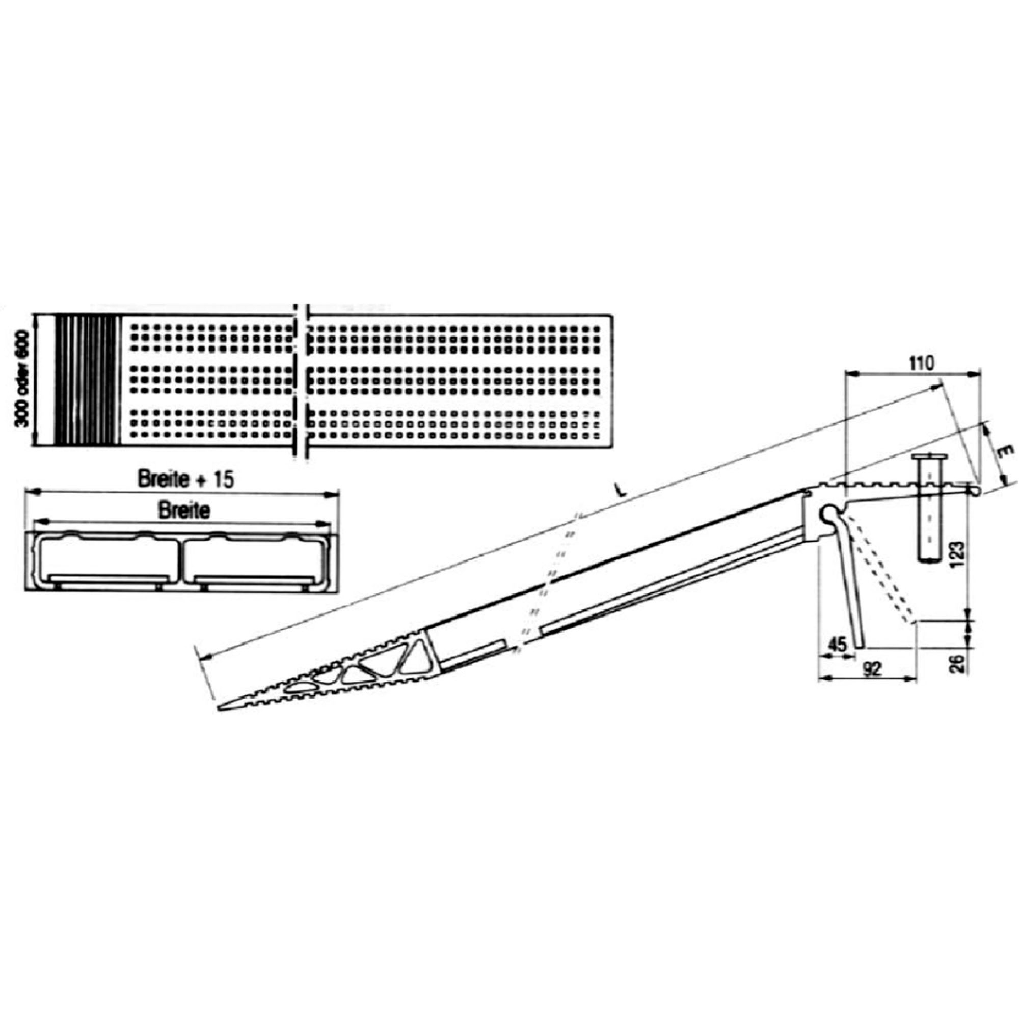 1 Paar Verladeschienen Alu, Länge 1995 mm, 900 kg