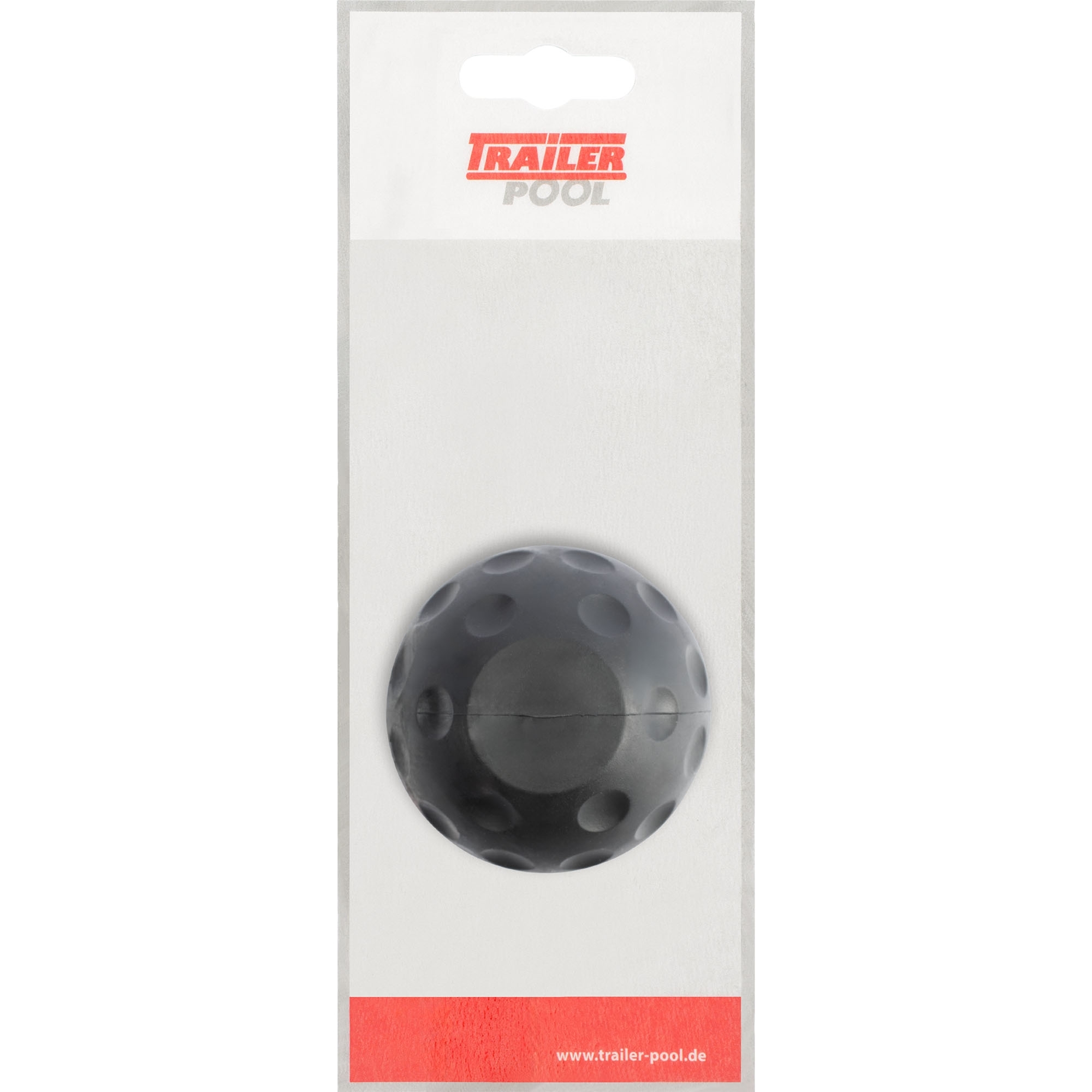 Soft Ball schwarz, Abdeckkappe, Blisterverpackt