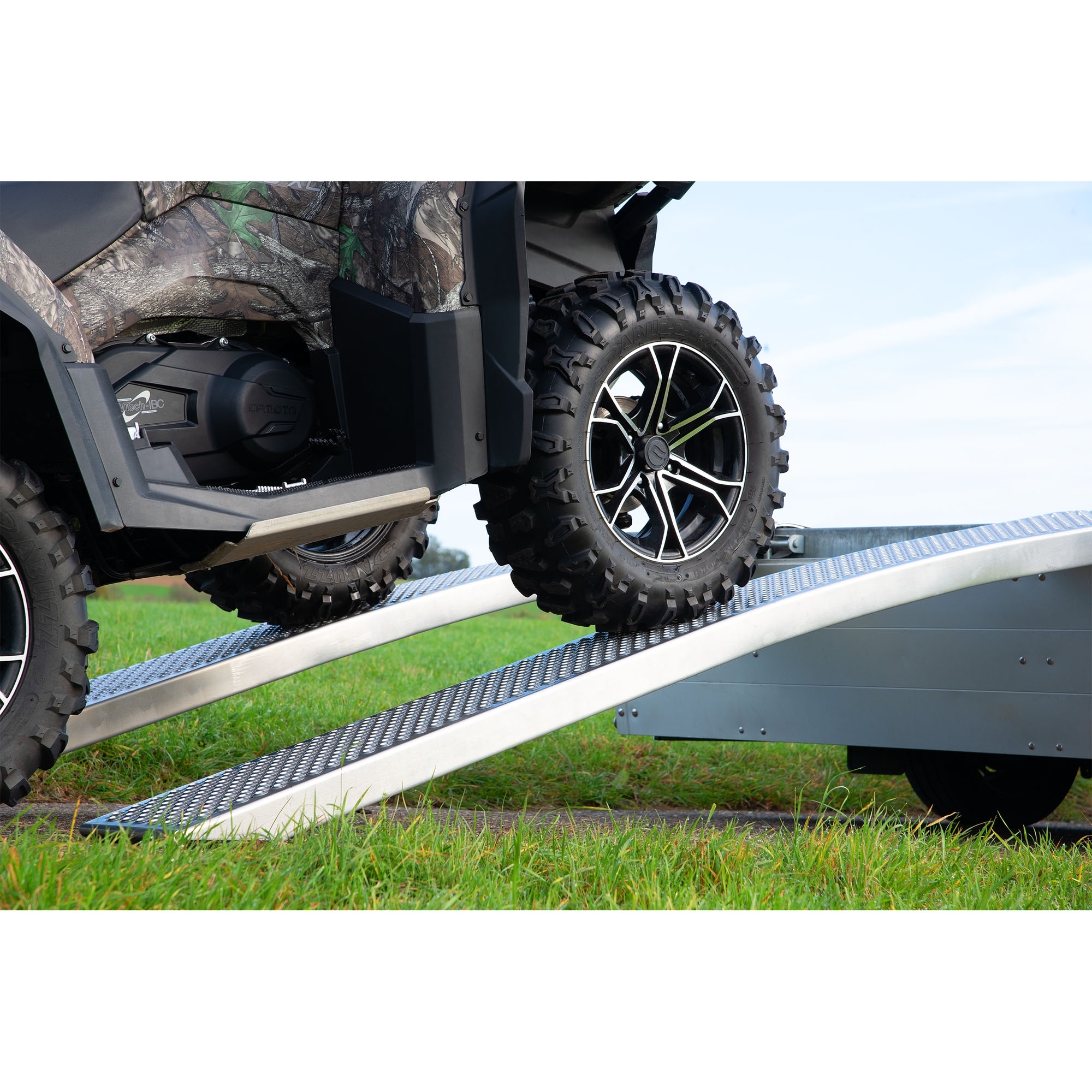 1 Paar Verladeschienen gebogen, Alu, Länge 2000 mm, 400 kg