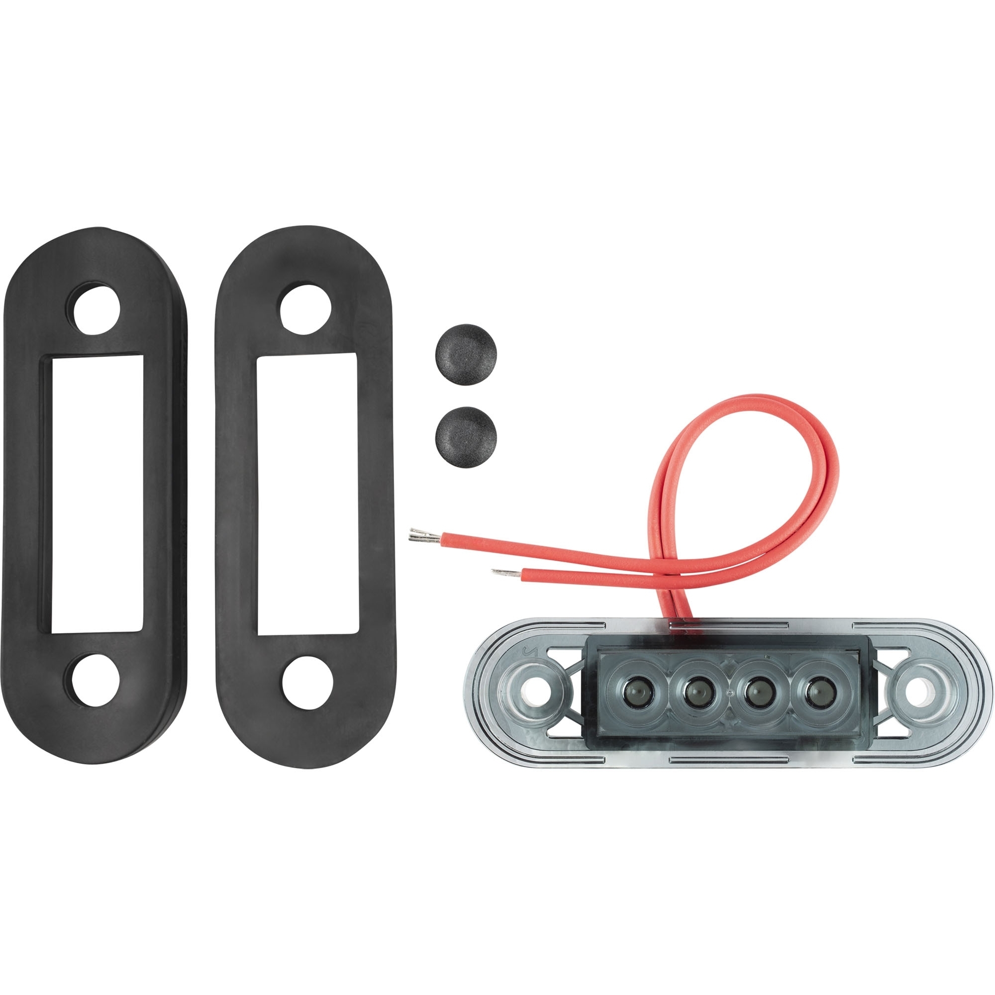 Begrenzungsleuchte LED, rot, 12-36 V, DARK Version