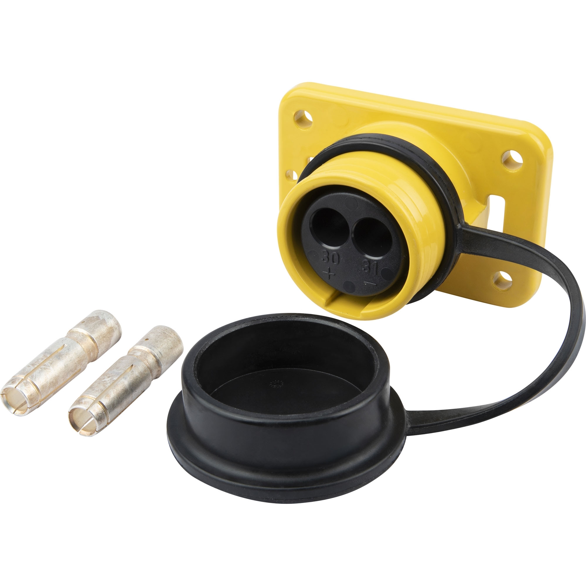 Steckdose 2-pol., 24 Volt, für 35 + 50 mm² Kabel