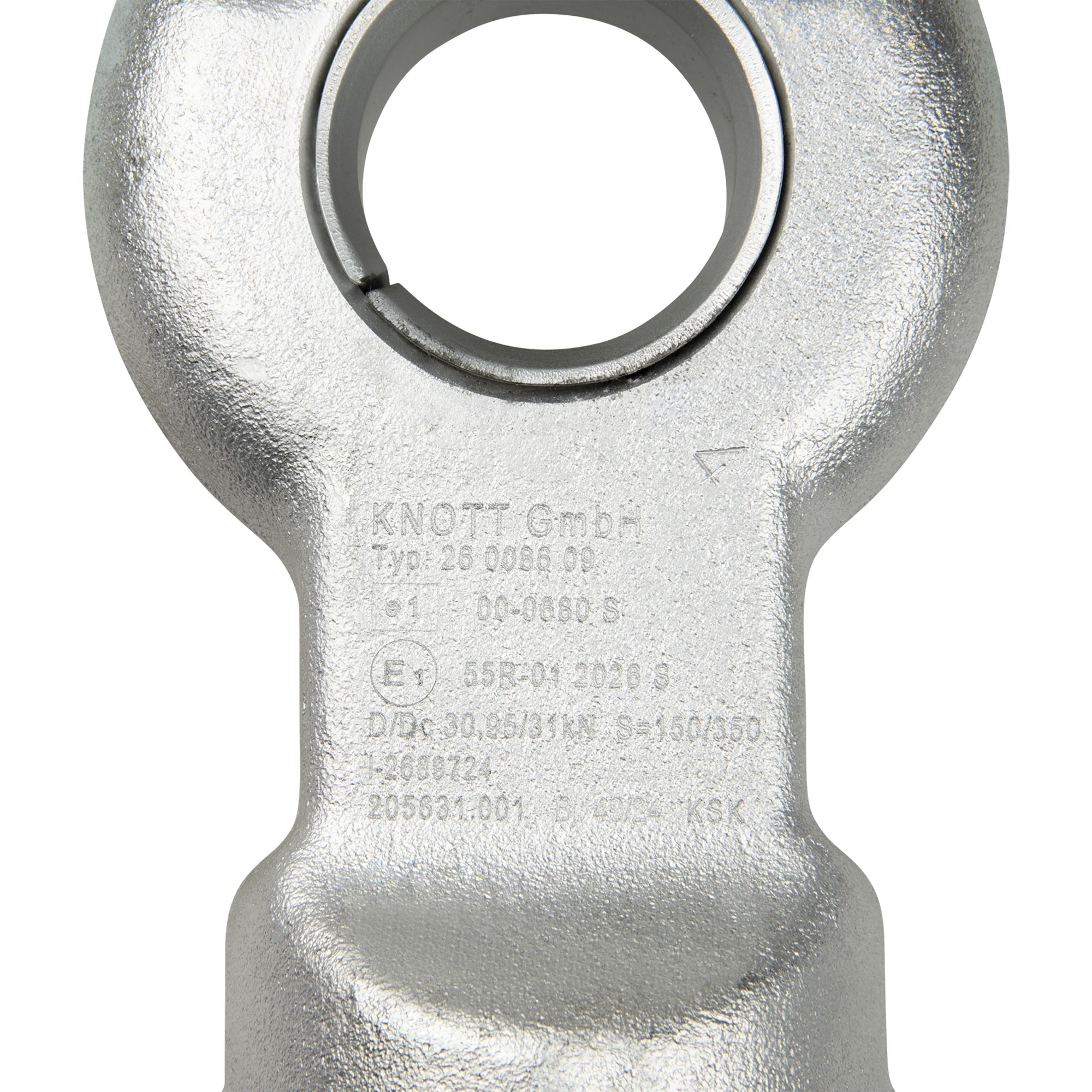 DIN-Zugöse, Knott, 3500 kg, Ø 45/50 mm, M12/M12