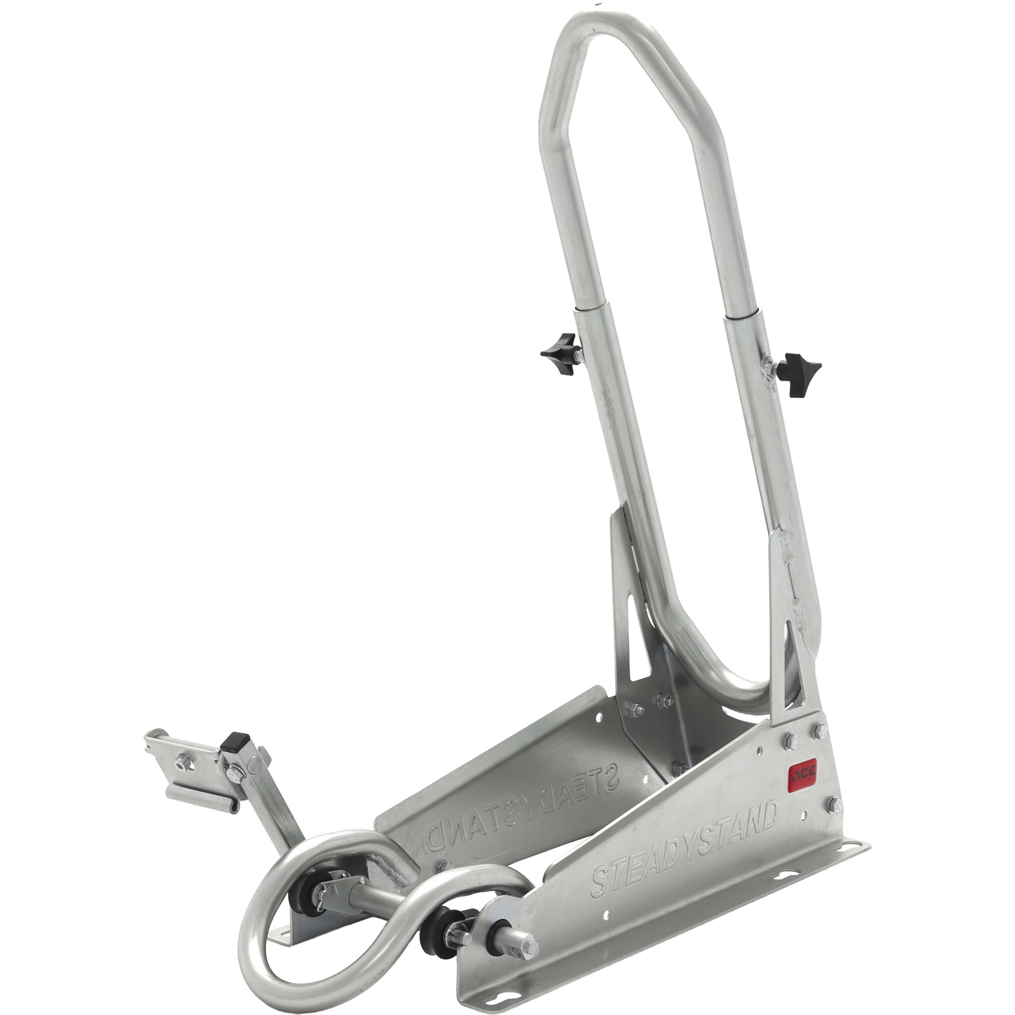 Kurze Motorradstandschiene mit Vorderradanschlag, ACEBIKES