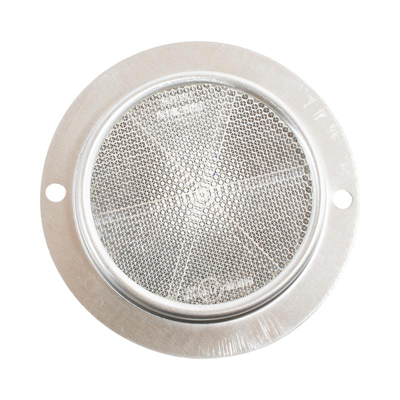 Rückstrahler Ø 84 mm, weiß, zum Schrauben