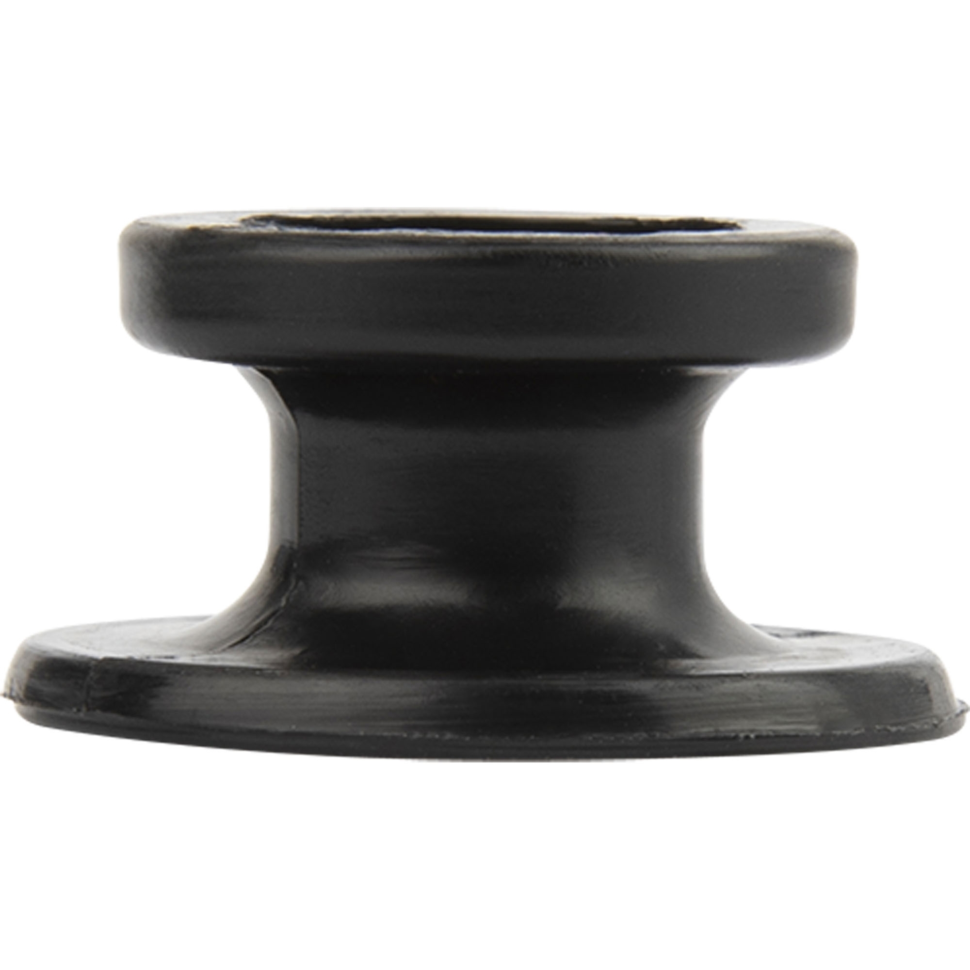 Rundknopf, Kunststoff, schwarz, Seil-Ø 6+8 mm