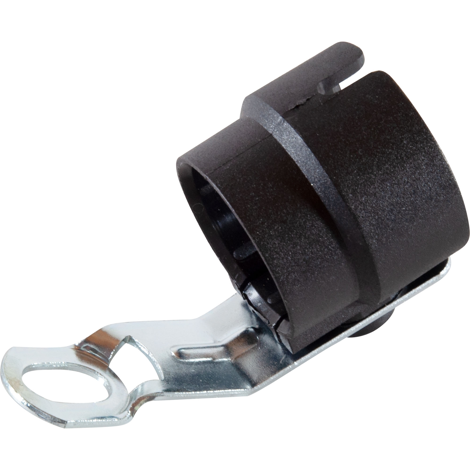 Universal-Steckerhalter, drehbar, Schwarz