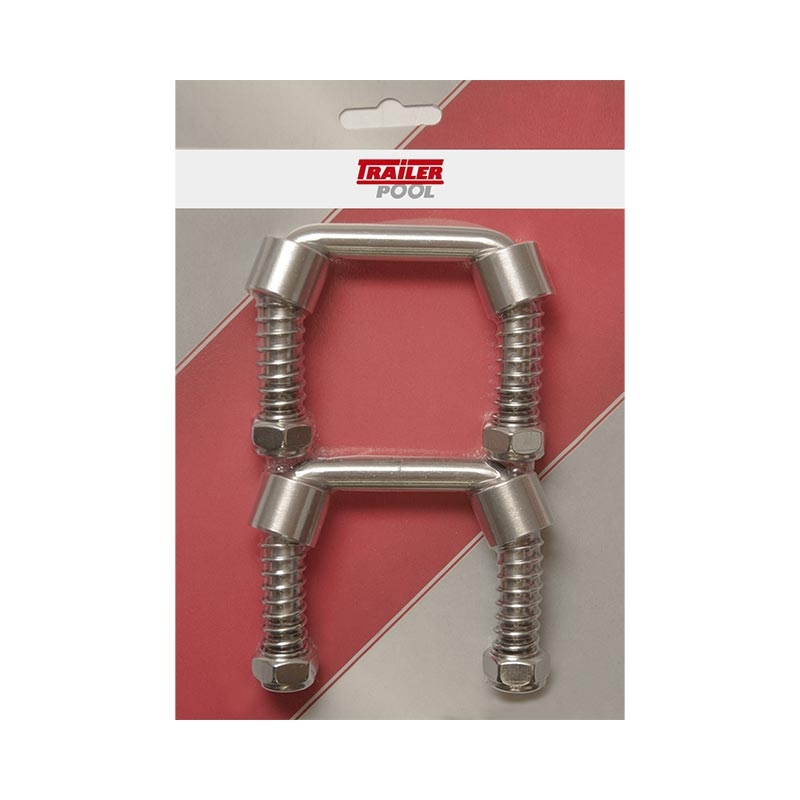 2x Zurrbügel mit Feder 82 x 70 M12 Blisterverpackt
