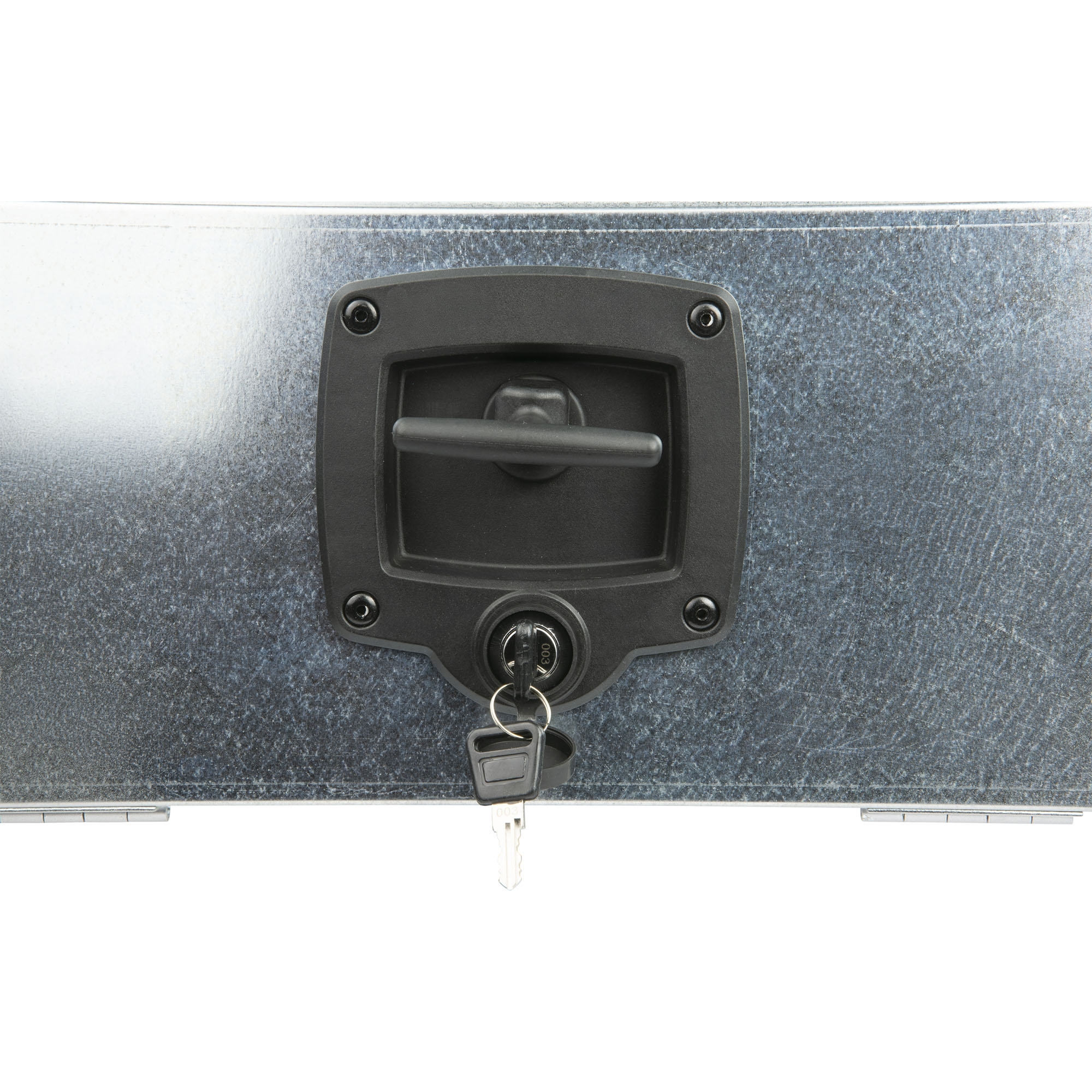 Staubox, verzinkt, mit Bügelhalter, B400 x T620 x H180 mm