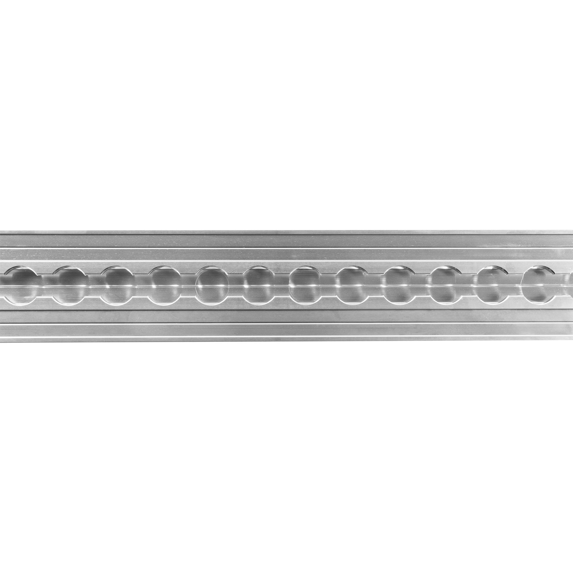 Airlineschiene, eckig, L 3000 mm, Alu, Einbau, Flügel oben
