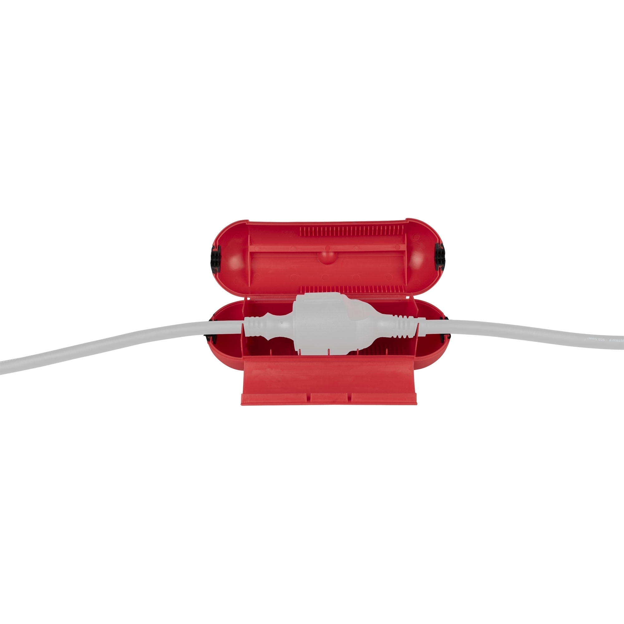 Elektro-Safe für Schutzkontaktstecker / -Kupplungen, rot