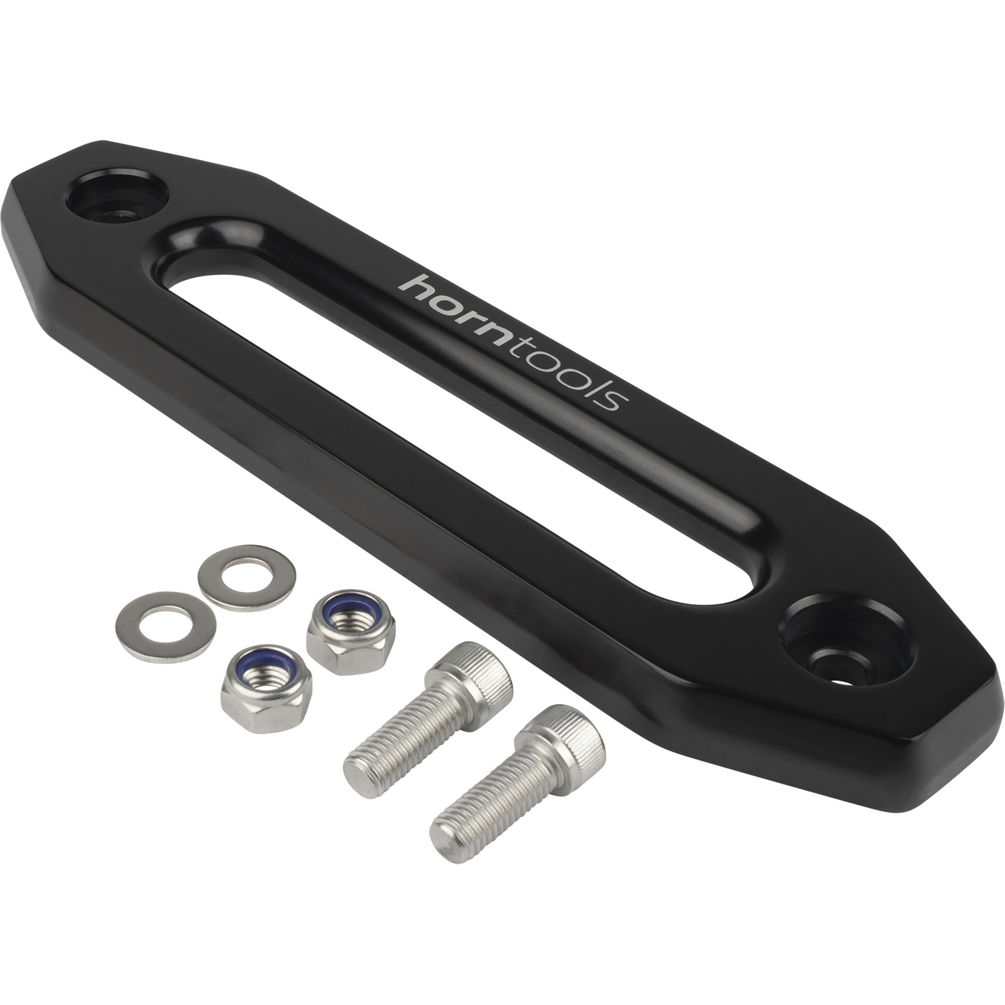 Seilfenster für Kunststoffseil,  Aluminium, Schwarz eloxiert