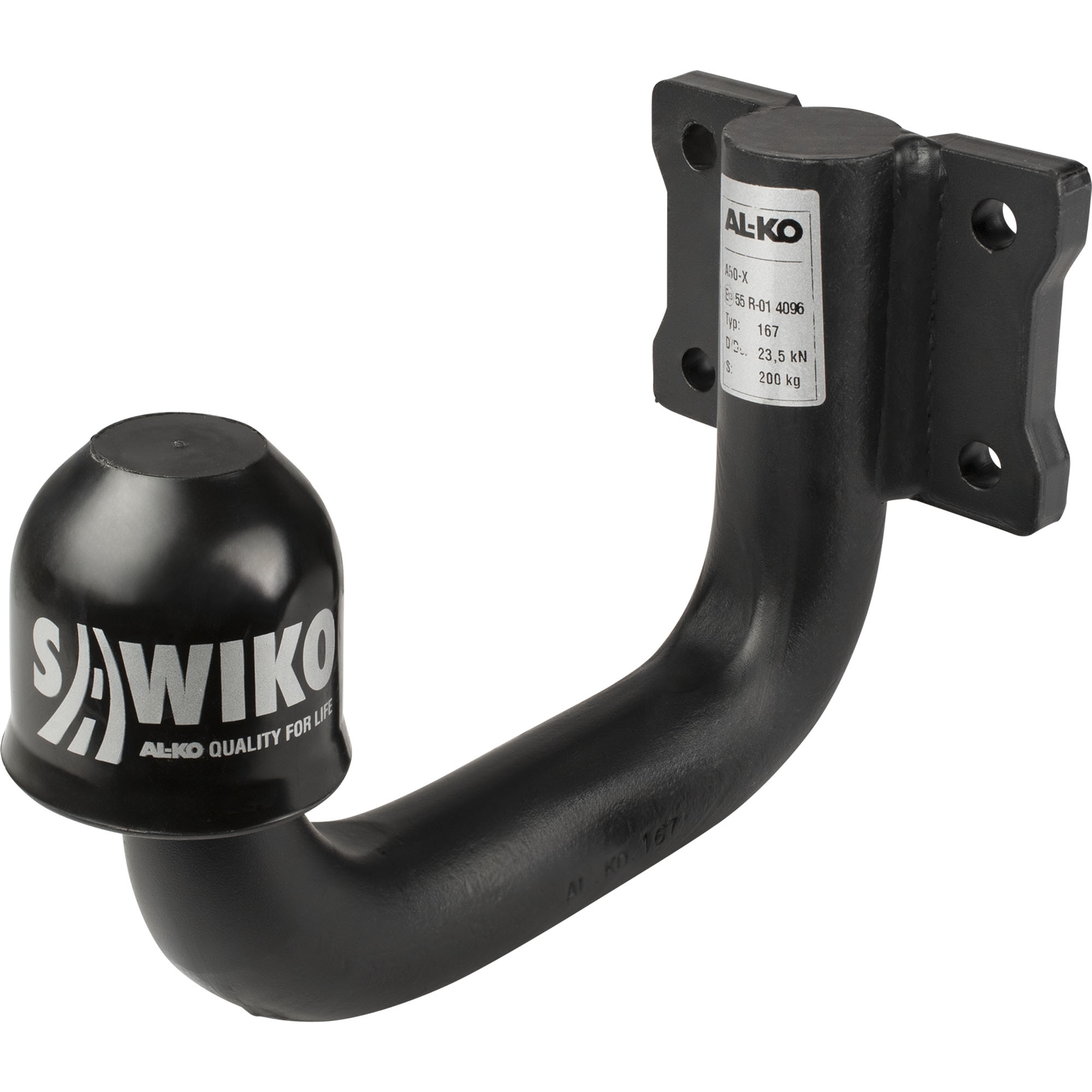 Anschraubplatte mit Kugelhals, Lochabild 83x56 mm,