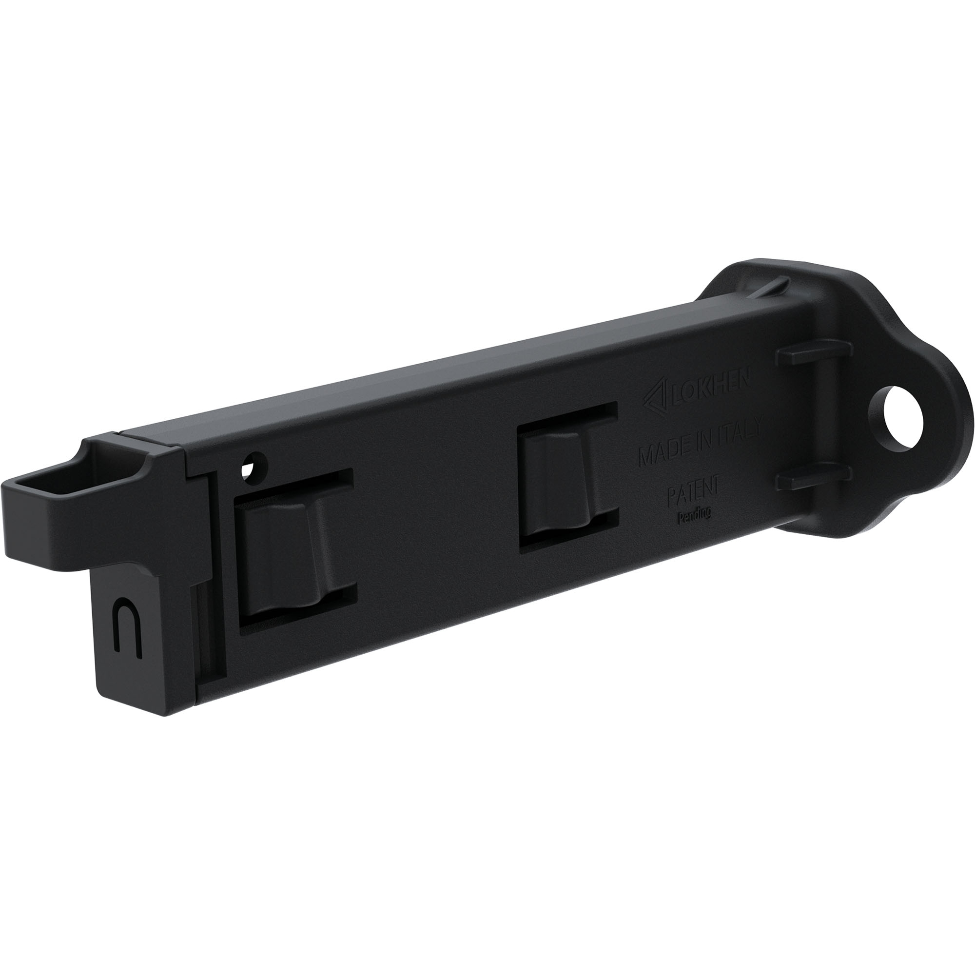 Doppelhalter für Unterlegkeil 010100122, Kunststoff, schwarz