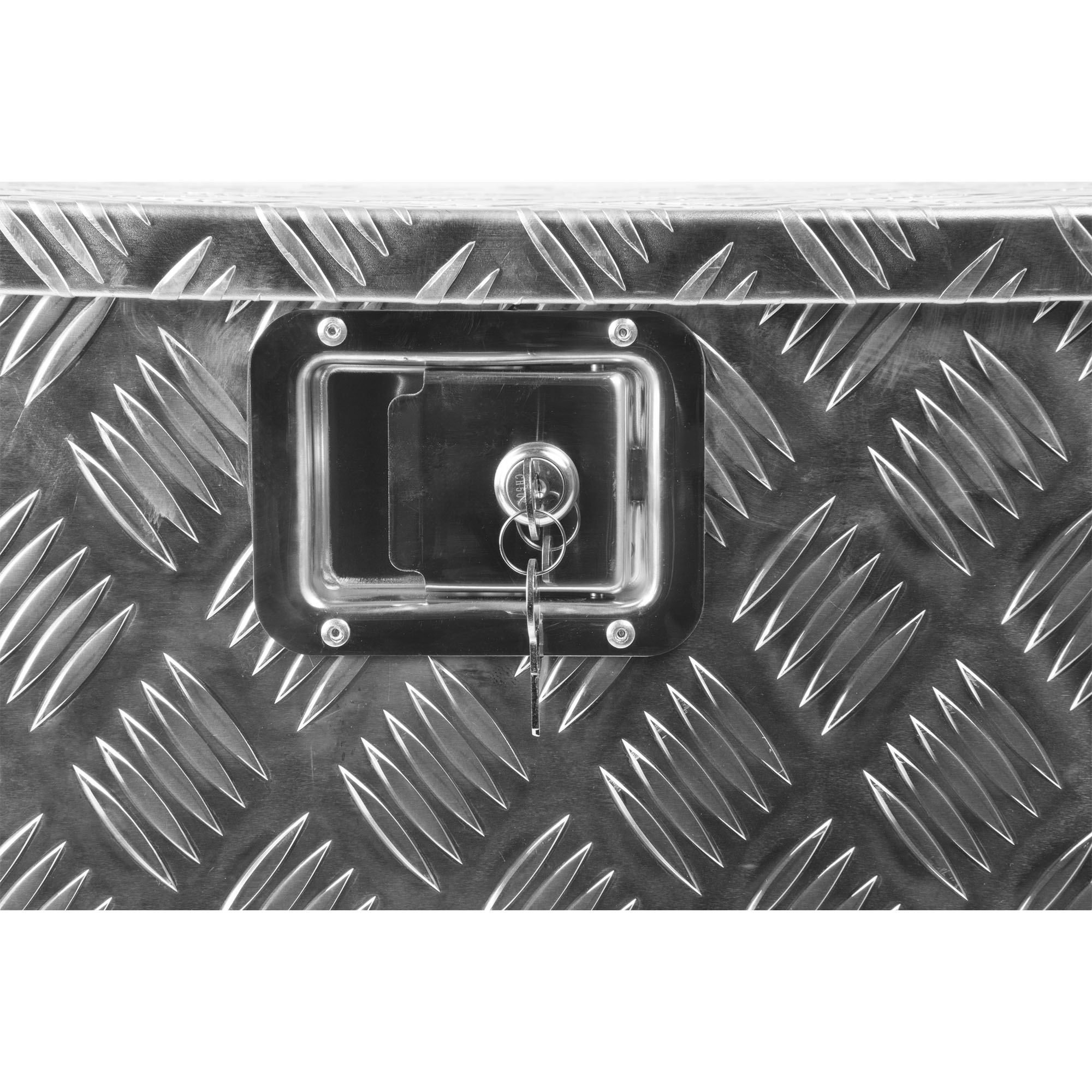 Staubox f. V-Deichsel, Alu, B600/500xT300xH350 mm