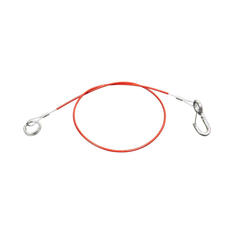 Abreißseil mit Ring, Länge 1000 mm, rot