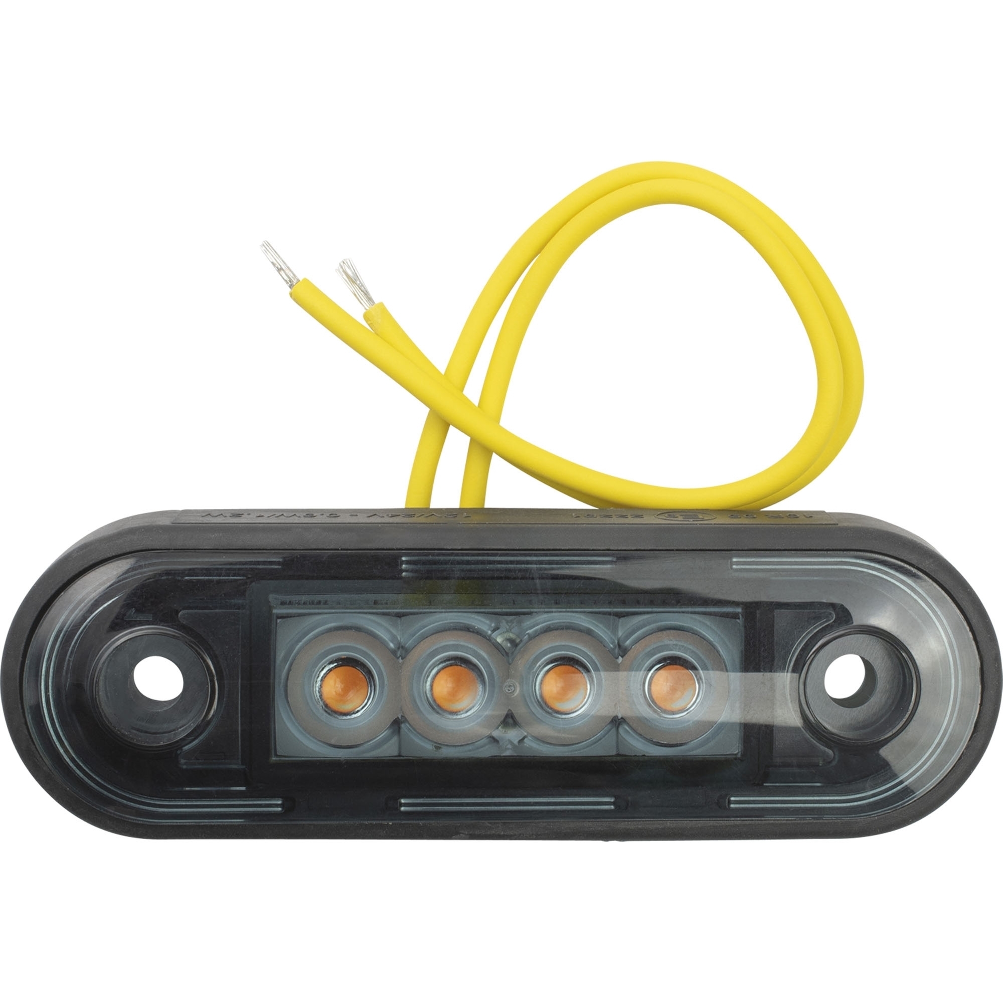 Seitenmarkierungsleuchte LED, gelb, 12-36 V, DARK Version