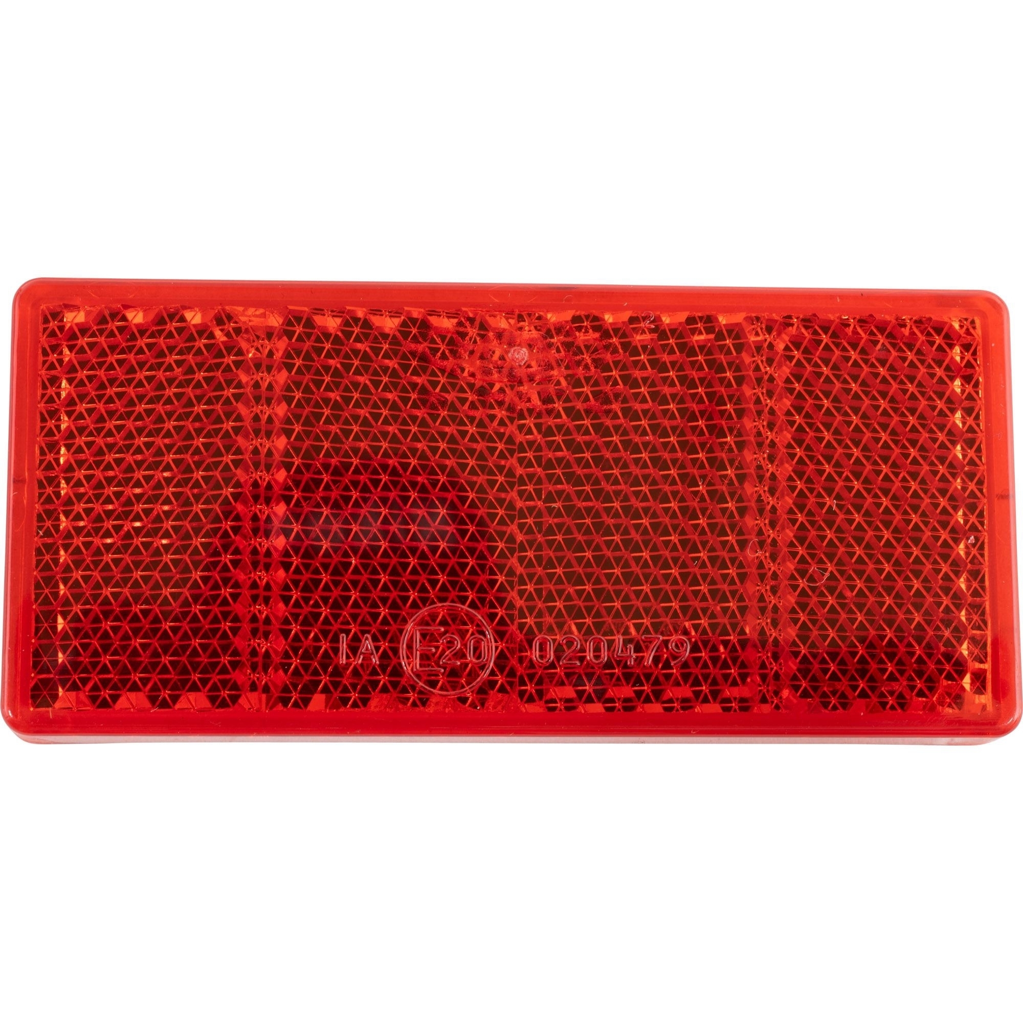 Rückstrahler 90 x 40 mm, rot, zum Kleben