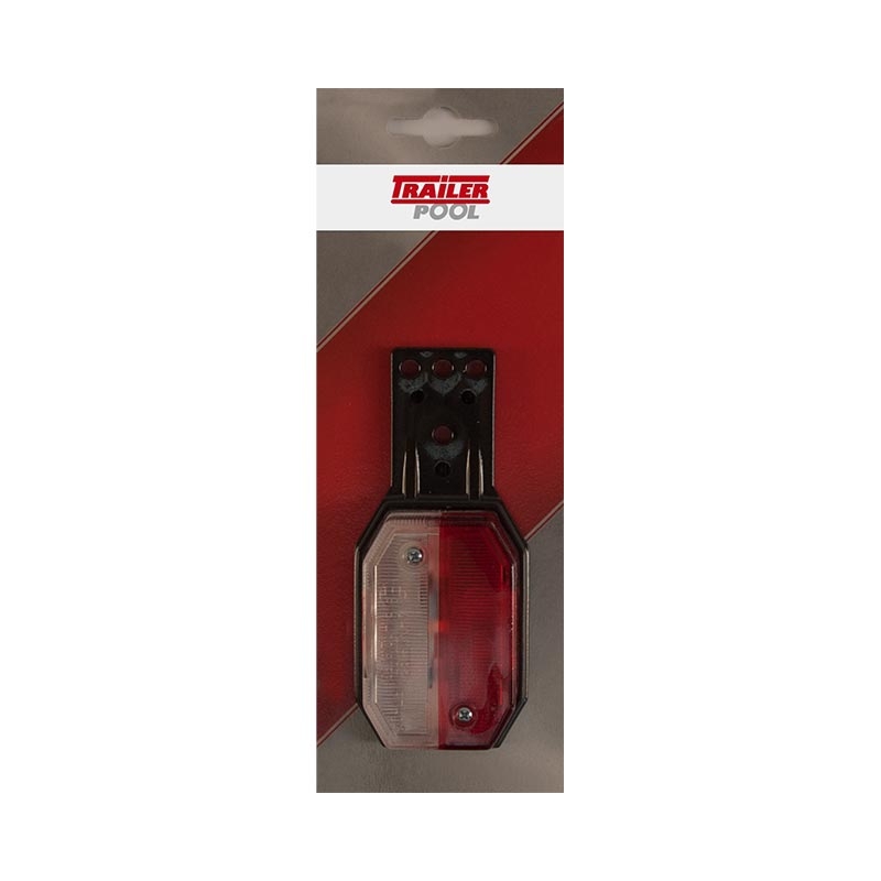 Begrenzungsleuchte Aspöck Flexipoint I, rot/weiß, mit Halter
