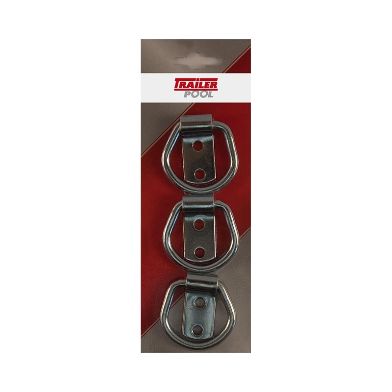 Set, 3 x Zurring mit Haltelaschen 35x32x6