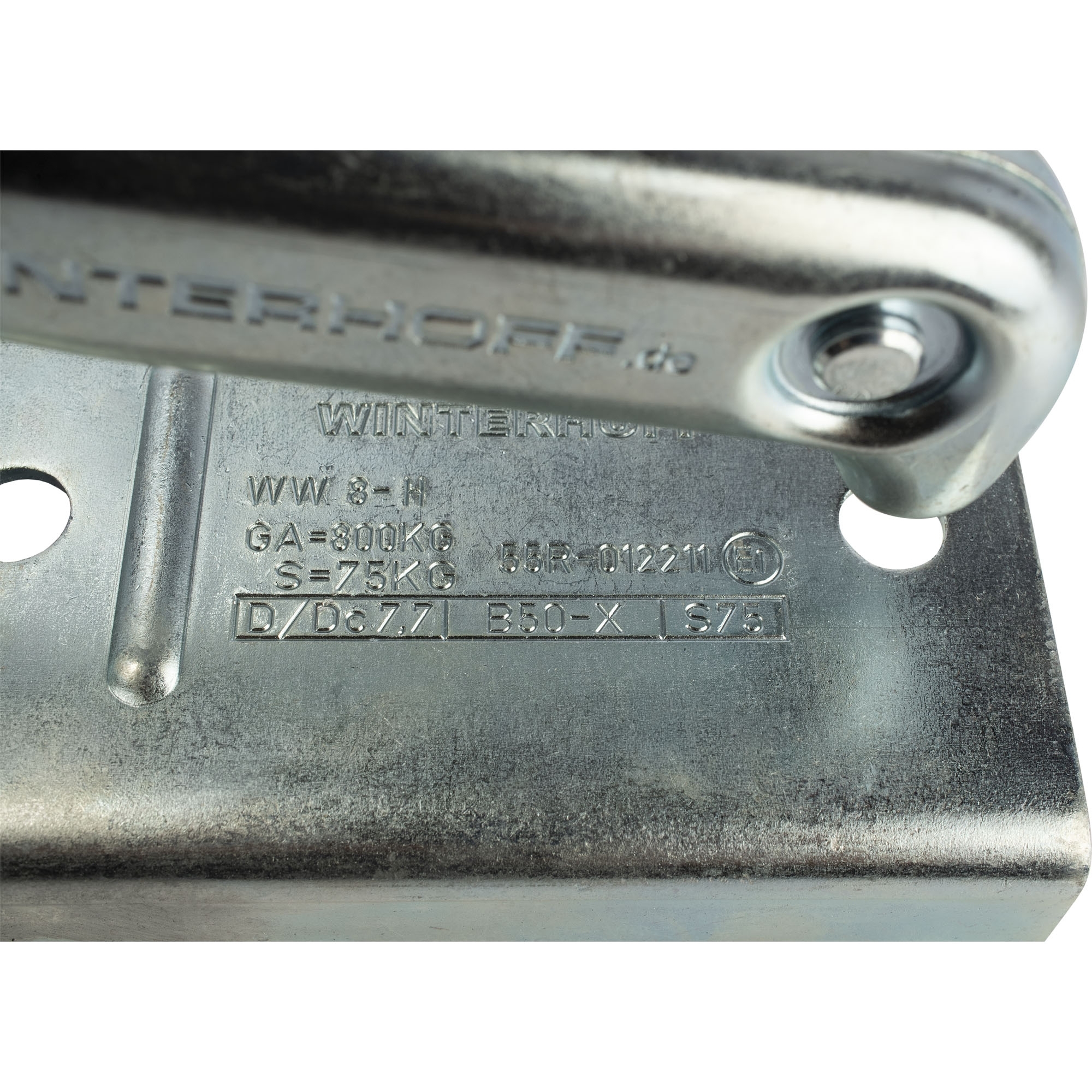 Kugelkupplung, 800 kg, WW 8-H, vierkant 70 mm