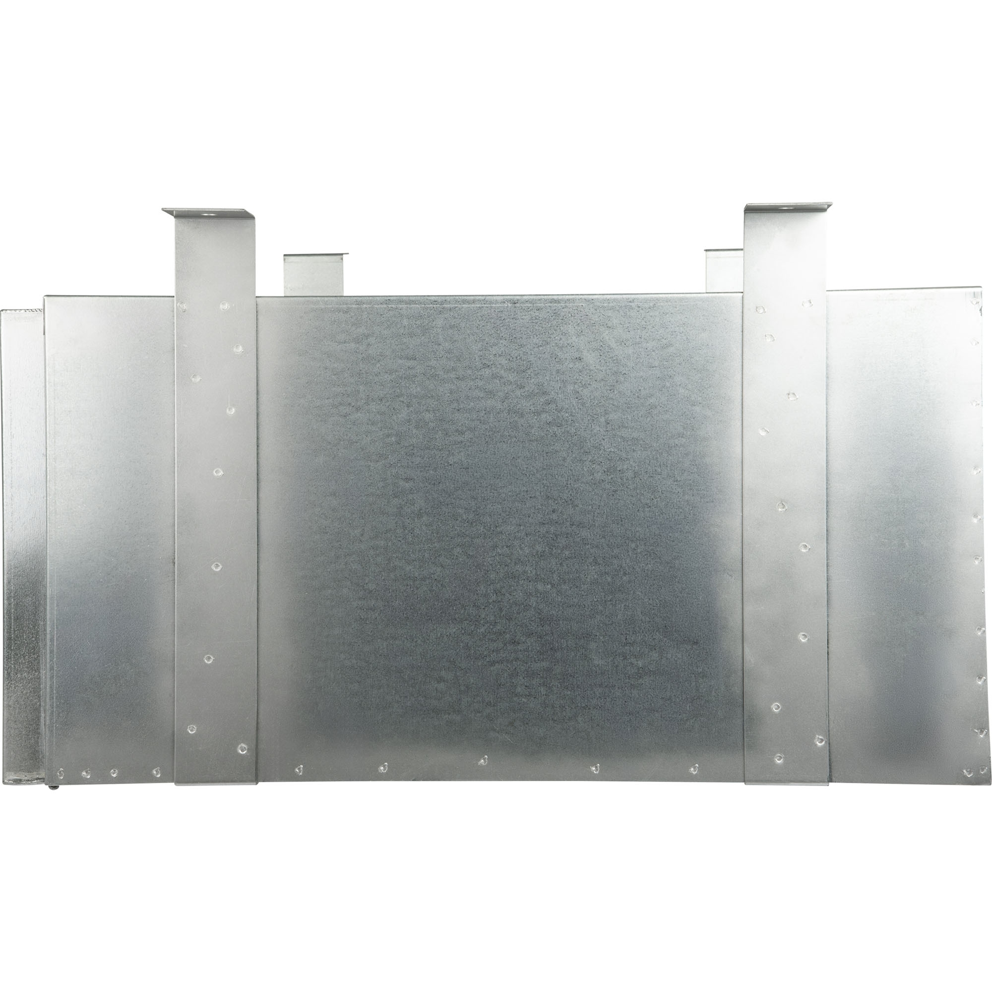Staubox, verzinkt, mit Bügelhalter, B600 x T600 x H300 mm