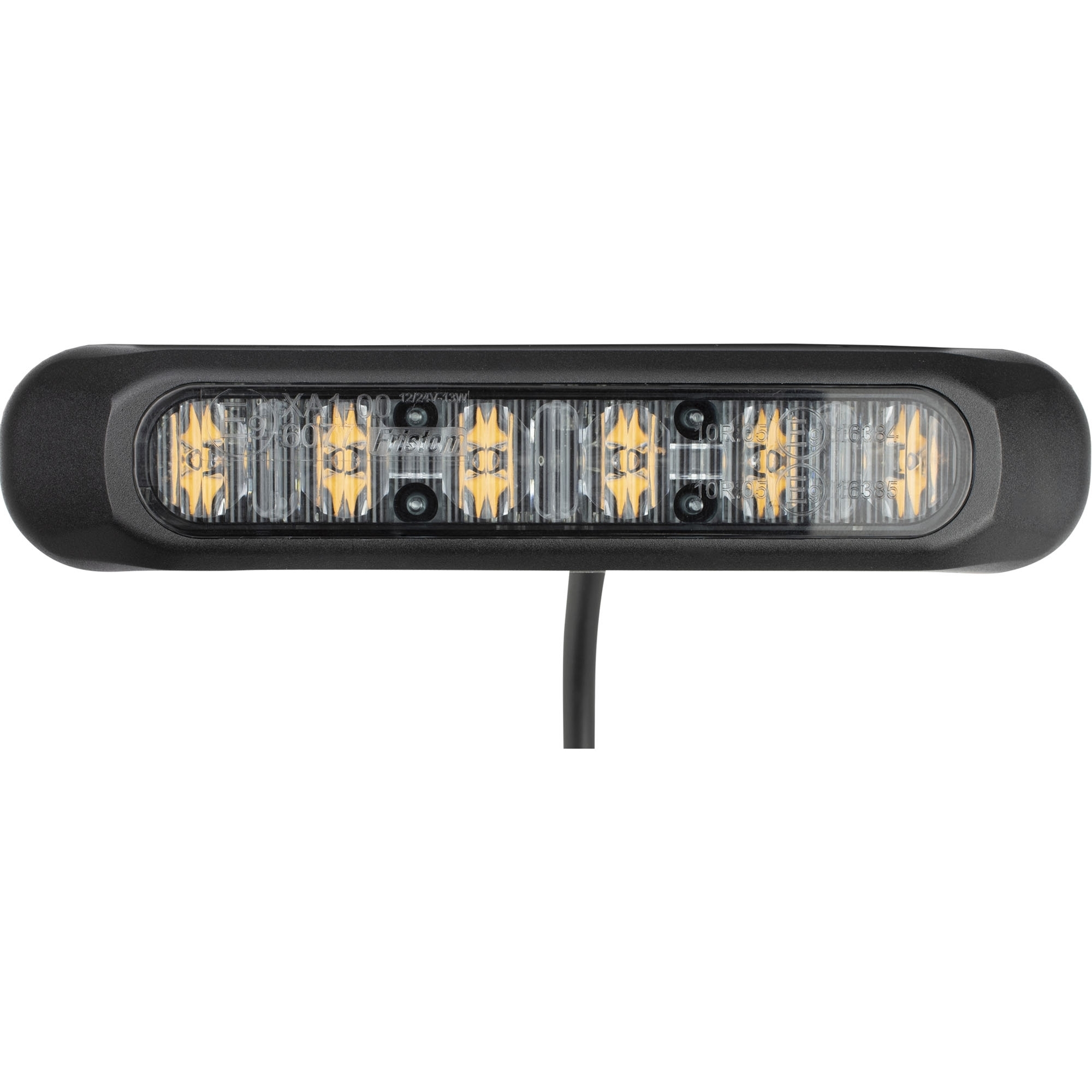 Warnblitzleuchte LED, gelb, 6 LEDs, 12 bis 36 V, 13 W, DARK Version