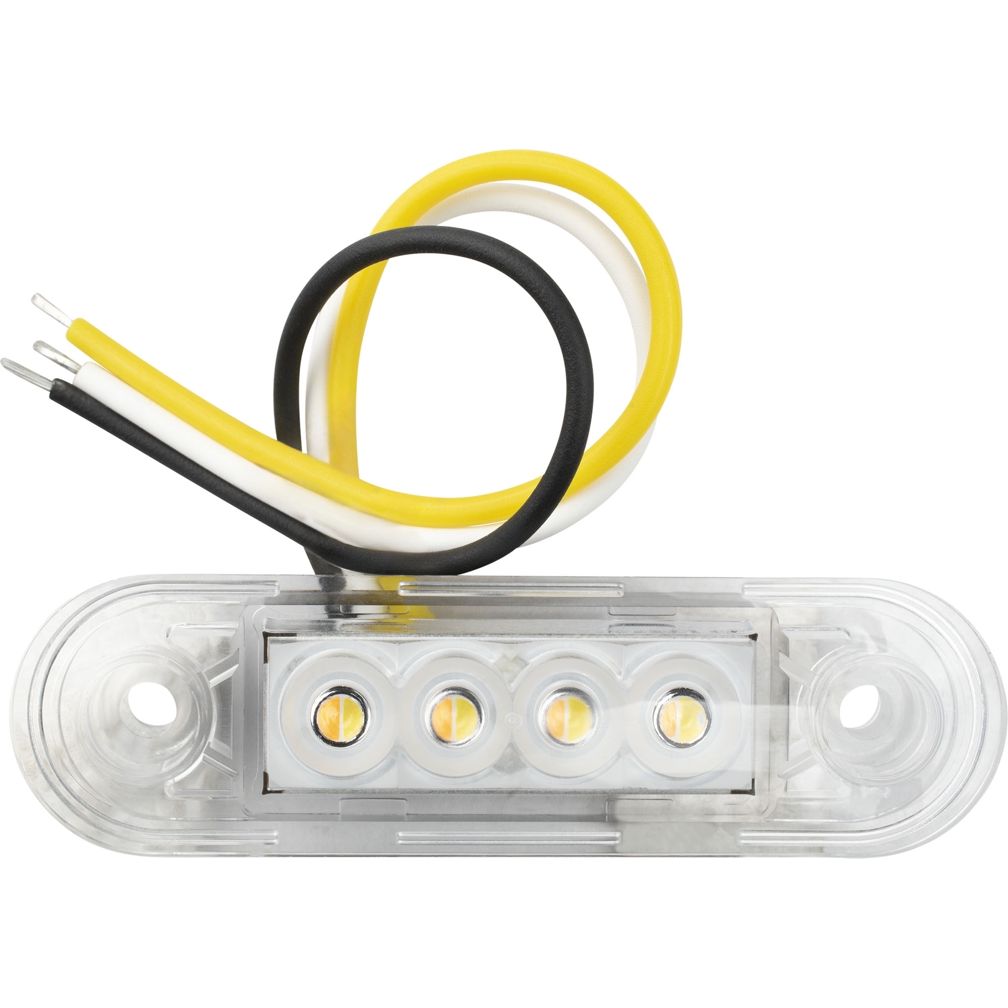 Begrenzungsleuchte LED, weiß und gelb, 12-36 V