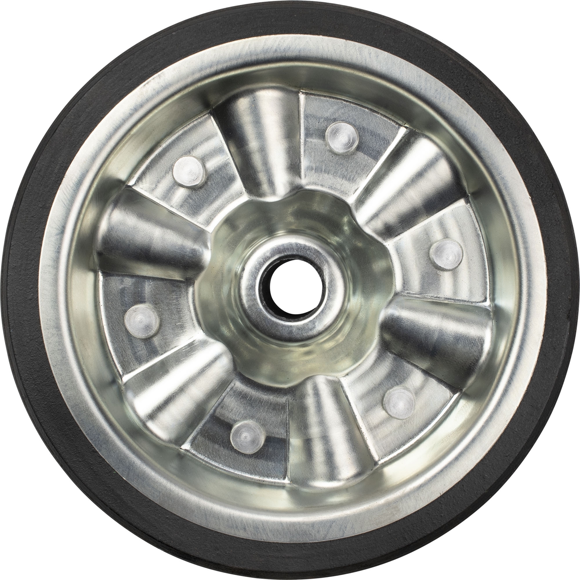 Vollgummirad für Stützrad, 200 x 50 mm, Metallfelge