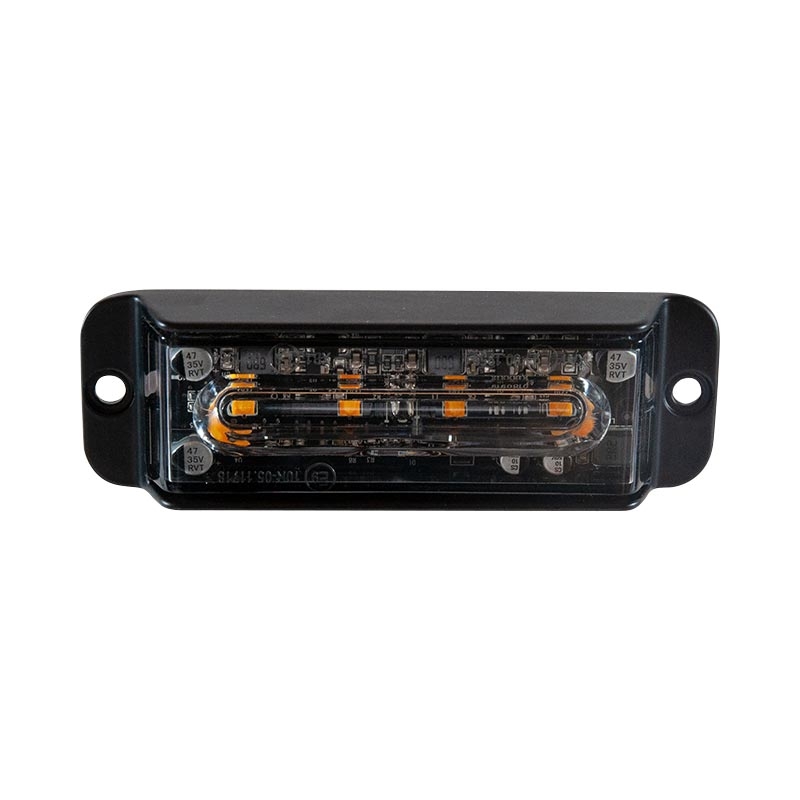 Warnblitzleuchte LED, gelb, 4 LEDs, 12 bis 24 V