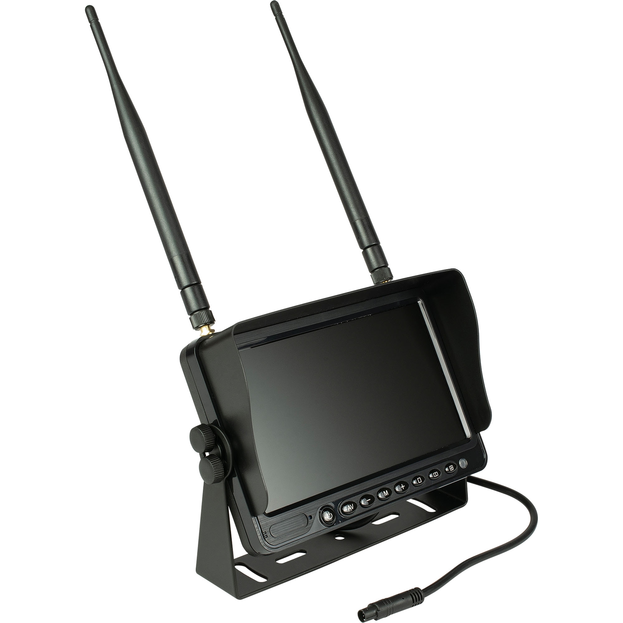 7 Zoll, Wireless-Kamera-Set, vier Kamera-Eingänge mit Audio