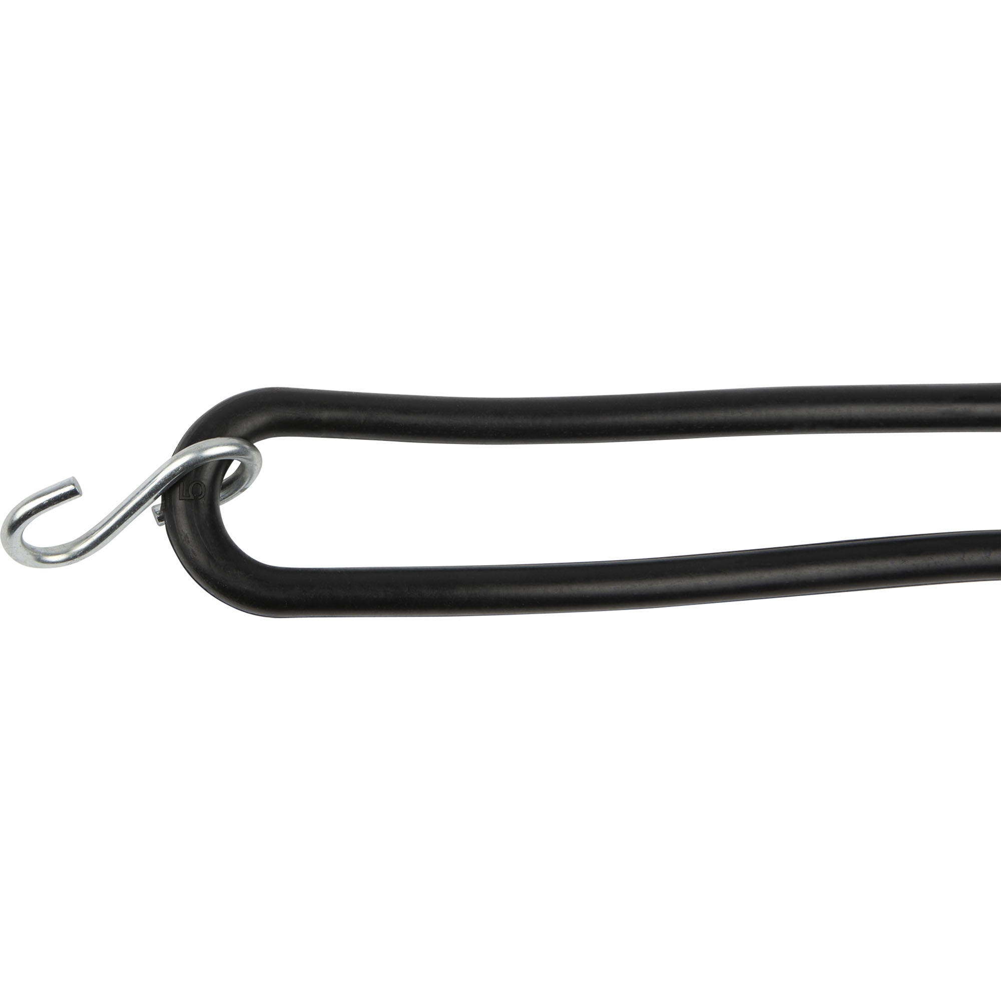 Gummispannring mit Haken L 200 mm, Ø 8 mm, schwarz