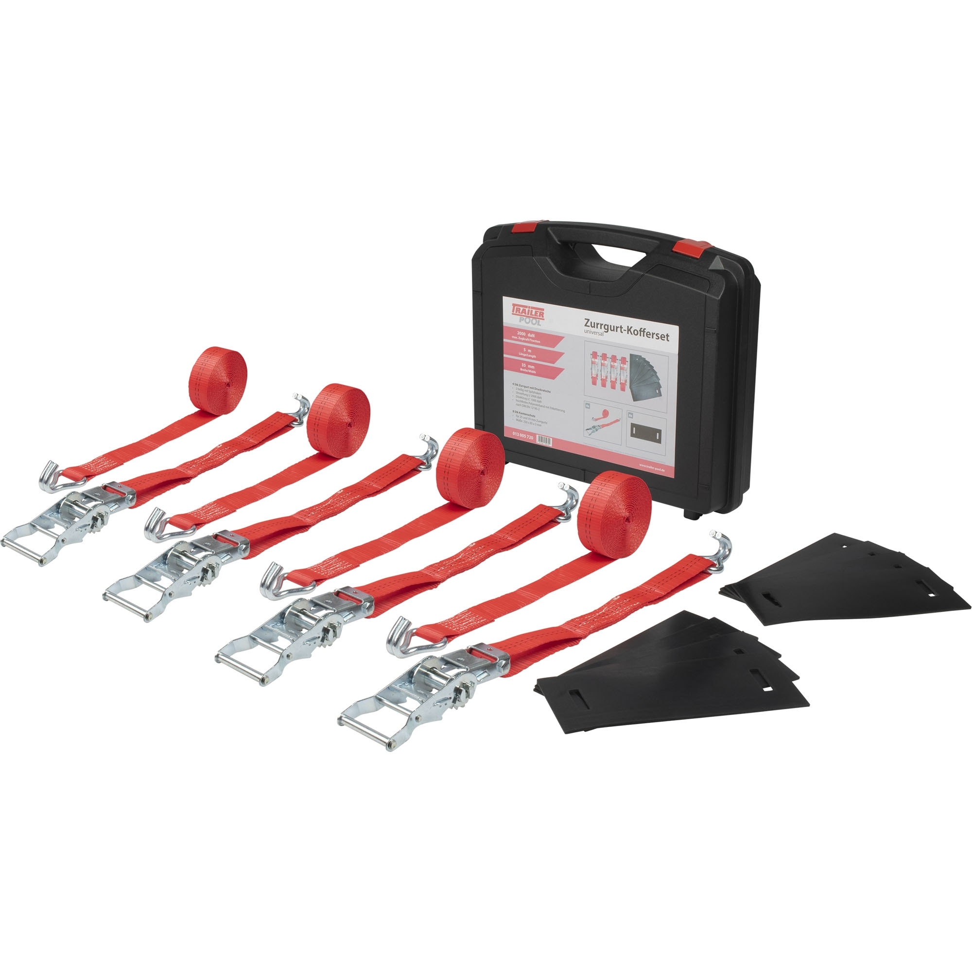 Zurrgurt Kofferset, mit Kantenschutz