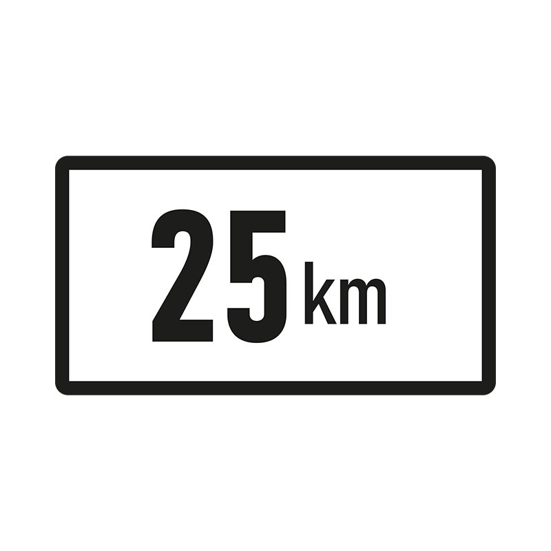 25 km/h-Aufkleber, 200 x 150 mm