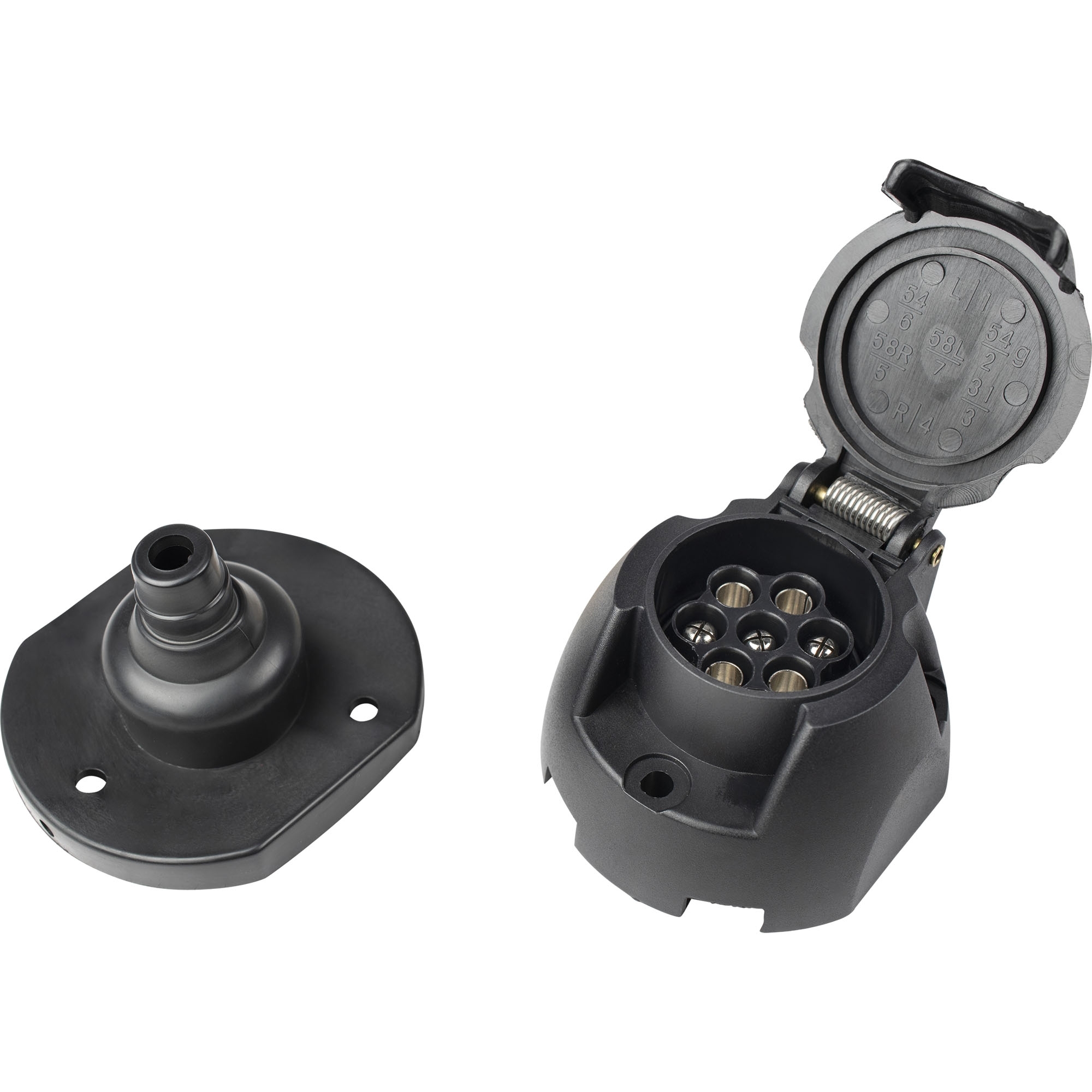 Steckdose 7-polig, 12V, Kunststoff