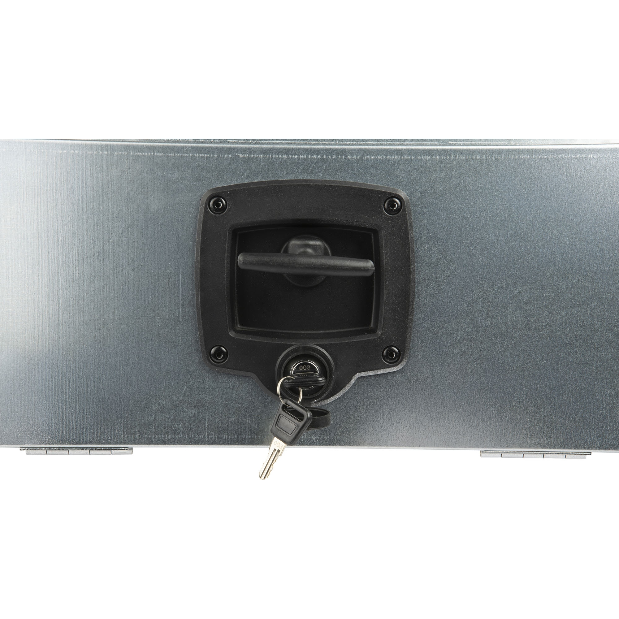 Staubox, verzinkt, mit Bügelhalter, B400 x T420 x H180 mm