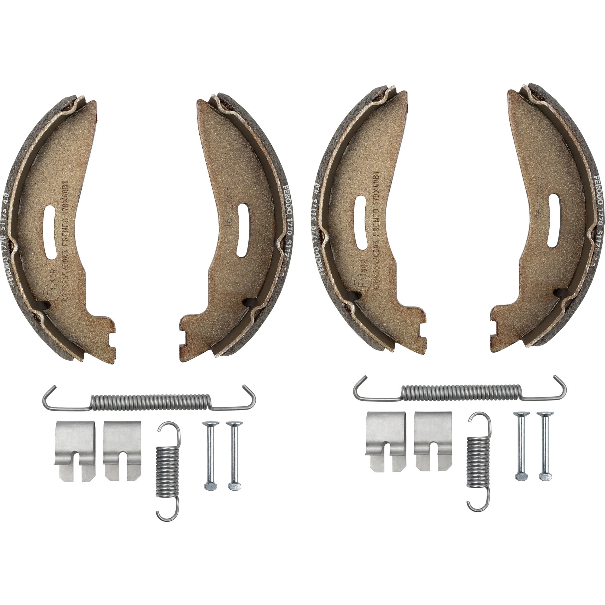 Bremsbackensatz BPW, 170 x 40, inkl. Federnsatz