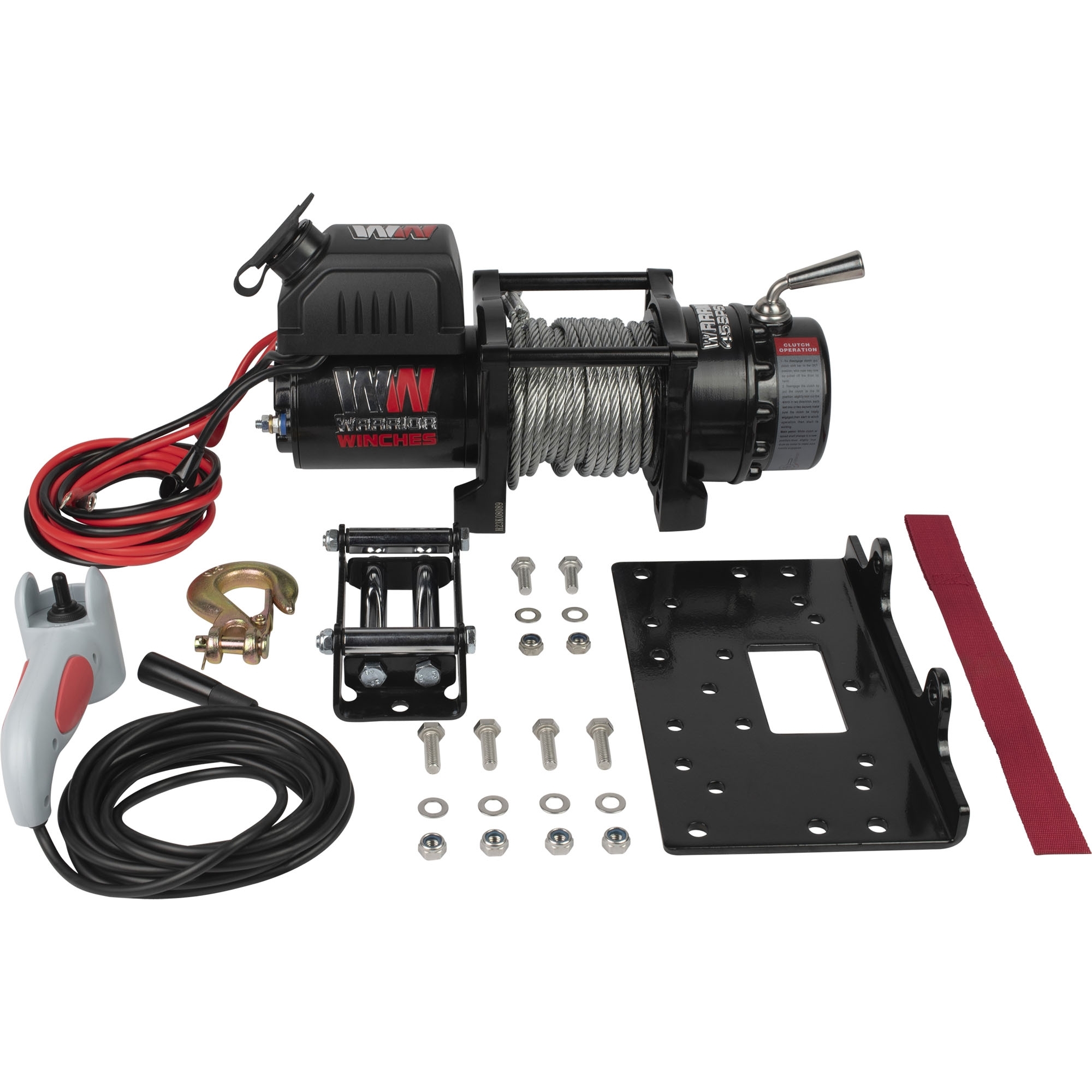 Elektrische Seilwinde, 12 V Zugkr. 2041 kg, Stahlseil