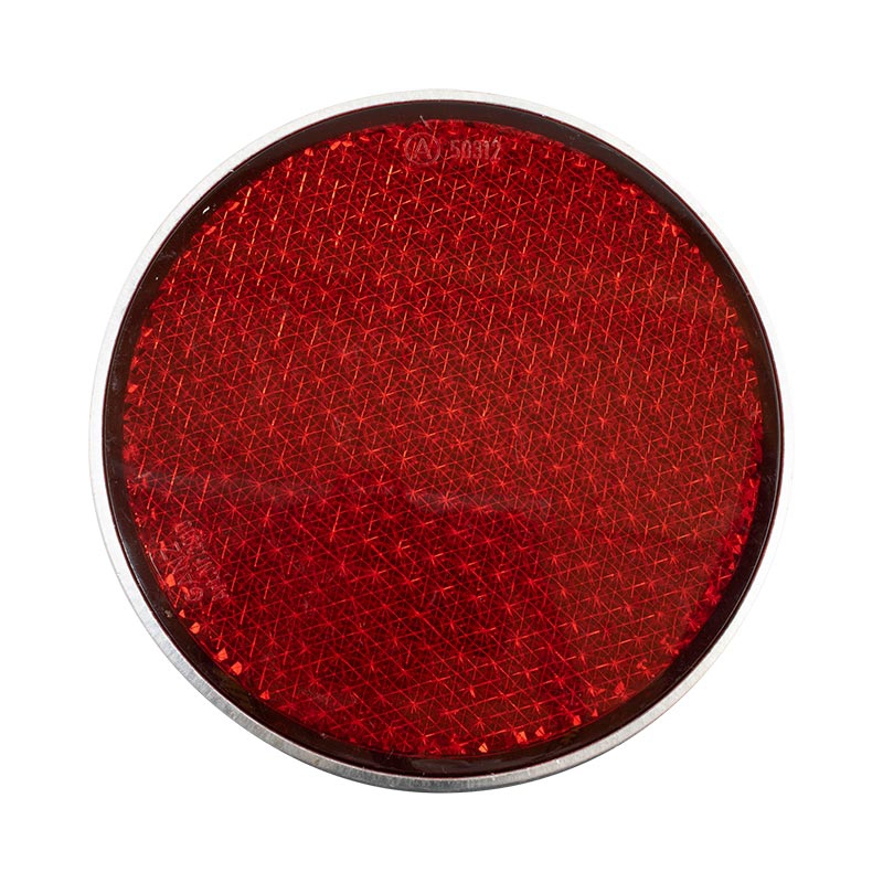 Rückstrahler Ø 100 mm, weiß, zum Schrauben