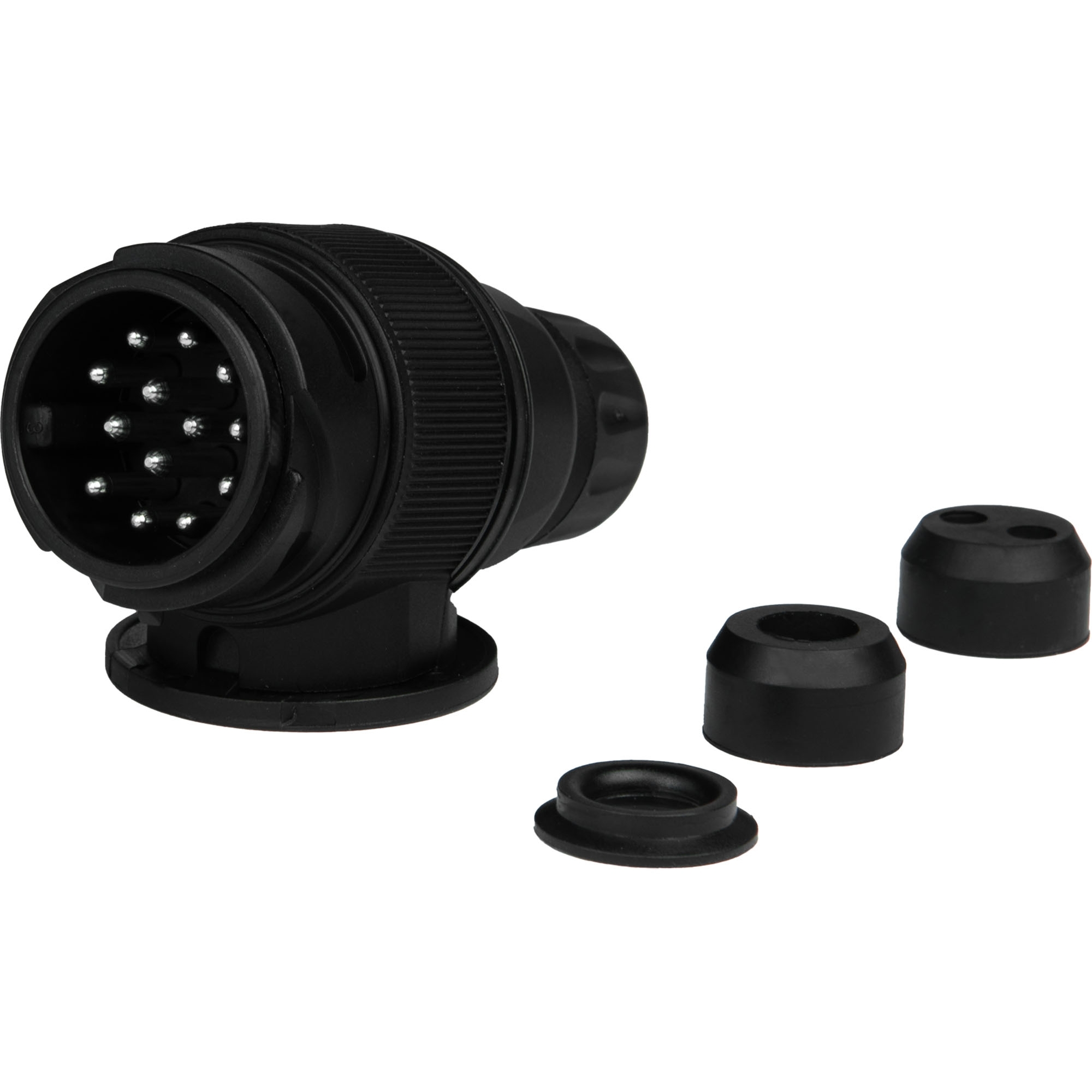 Stecker 13-polig, 12V, Kunststoff, drehbar