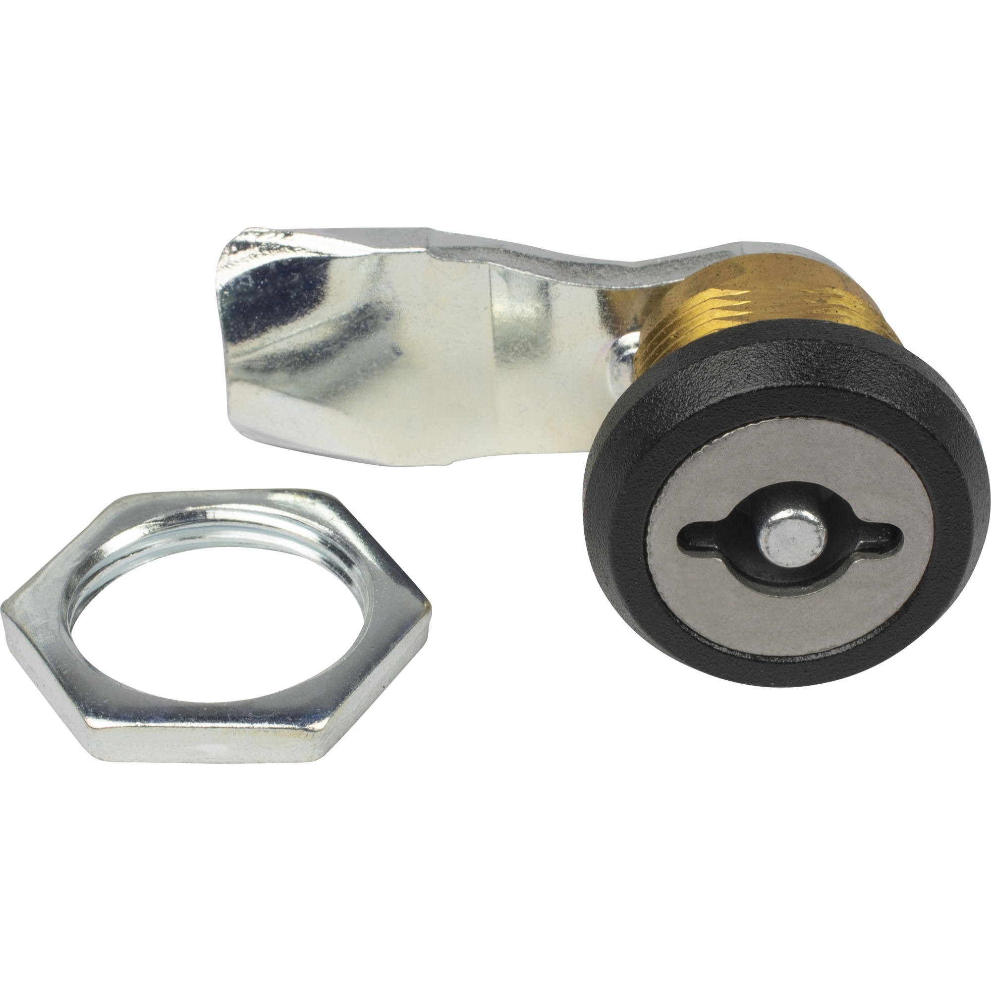 Sicherheitsdrehriegel, Doppelbart, Messing