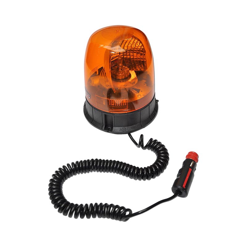 Rundumleuchte gelb, 12/24V, Halogen 23 Watt,flac