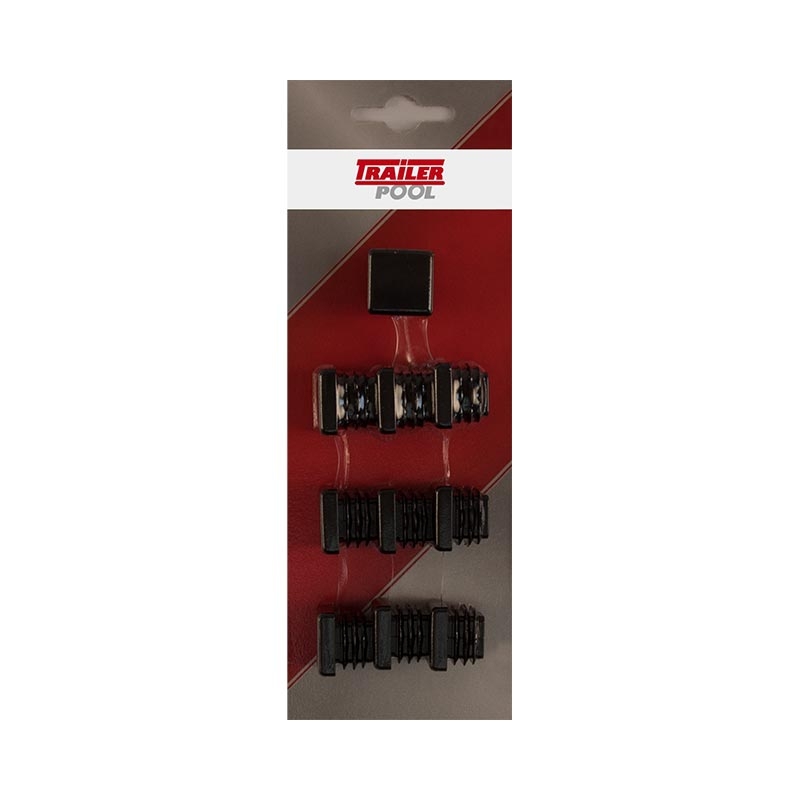 10 x Kunststoff-Stopfen 20 x 20 mm, WS 1,0 - 3,0 mm