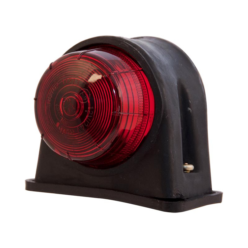 Begrenzungsleuchte rot/weiß mit Gummisockel