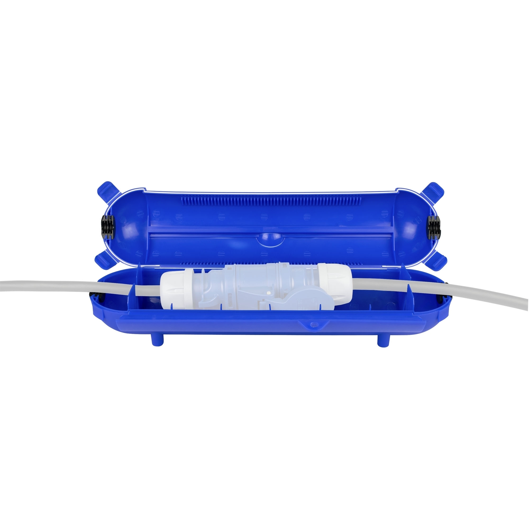 Elektro-Safe für 3-polige CEE-Stecker / -Kupplungen, blau