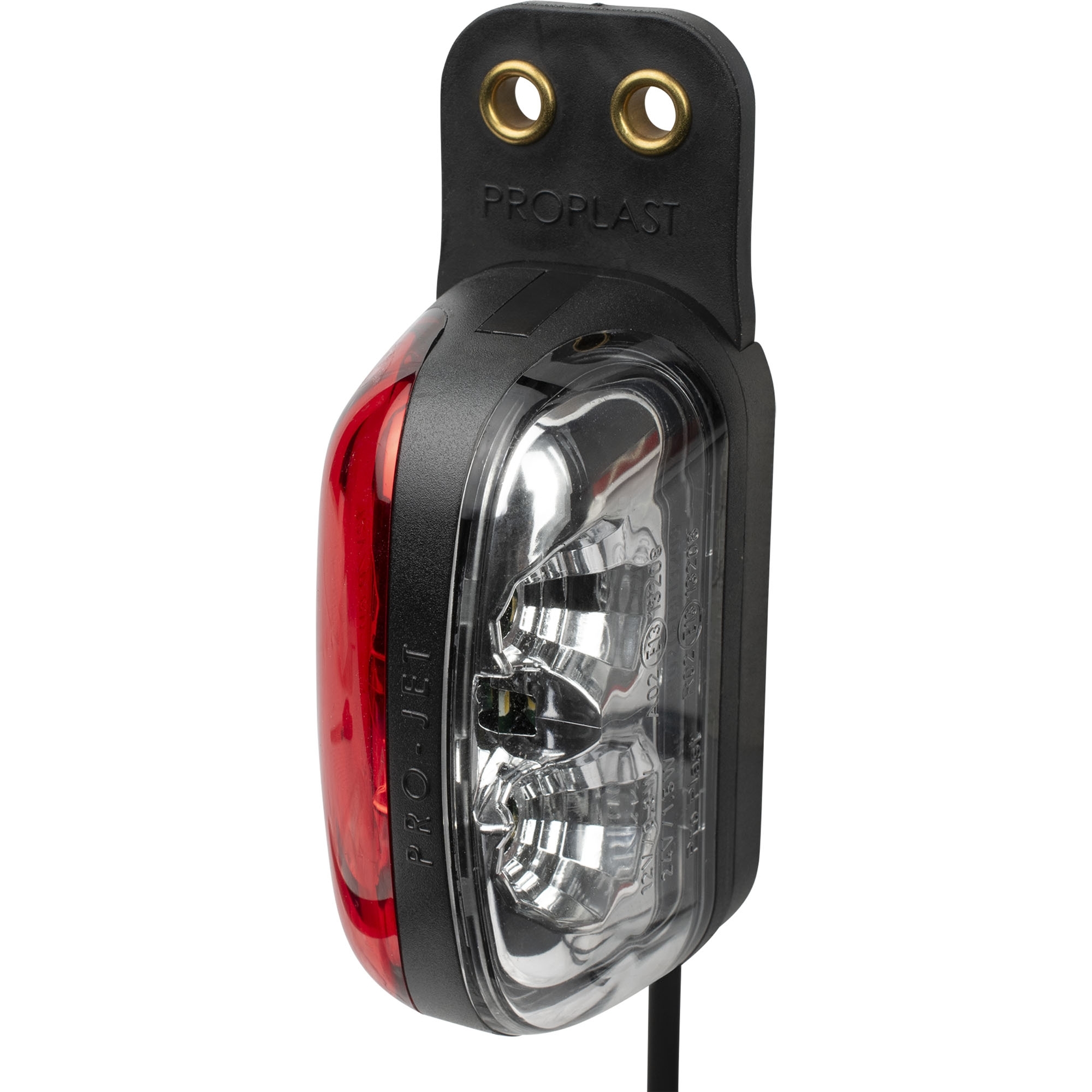 Begrenzungsleuchte LED rot/weiß 12/24 Volt
