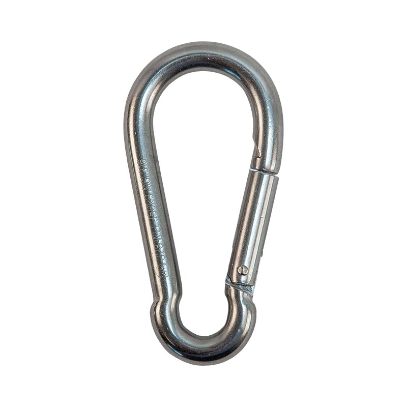 Karabinerhaken V4A, 140x12 mm, Tragfähigkeit 510kg