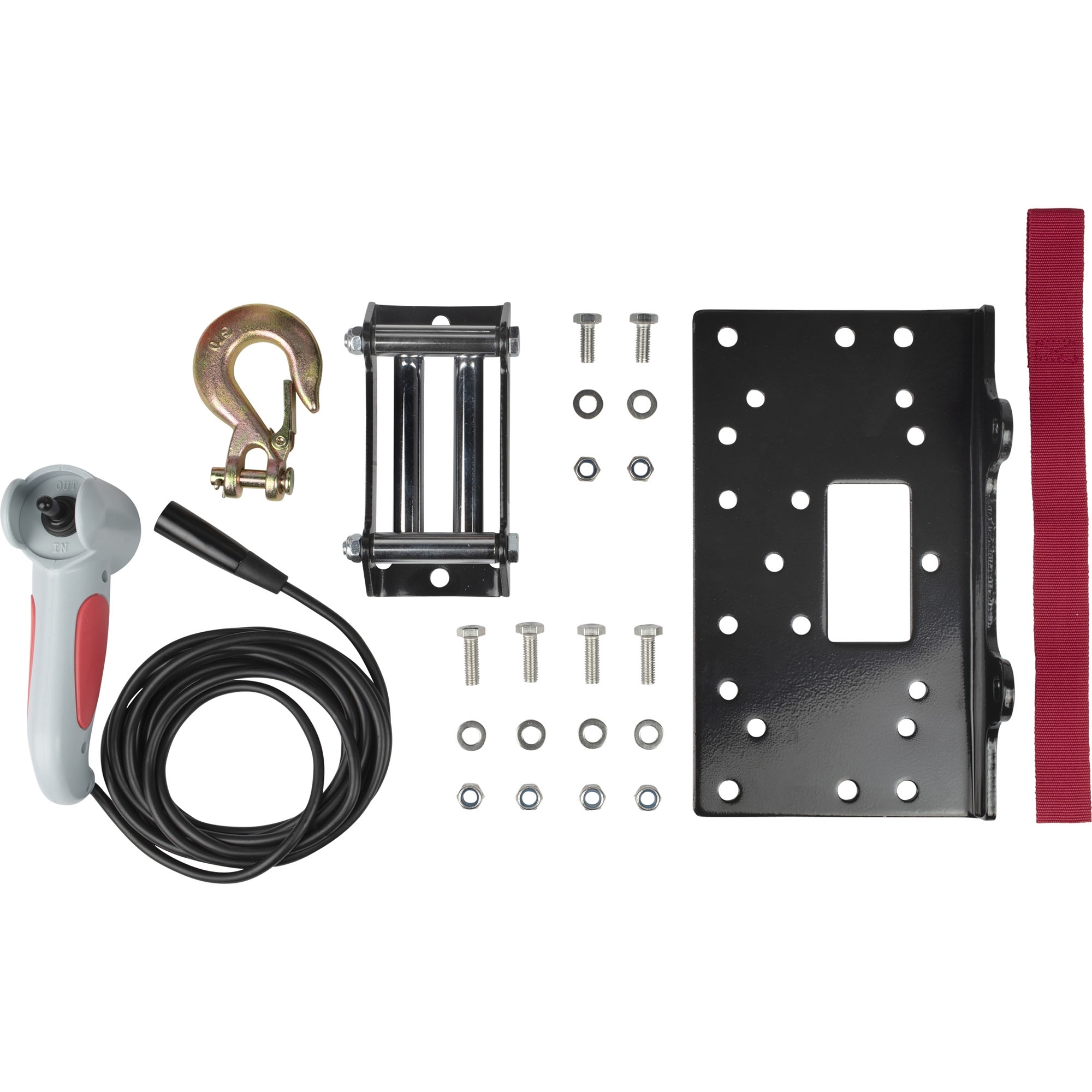Elektrische Seilwinde, 12 V Zugkr. 2041 kg, Stahlseil