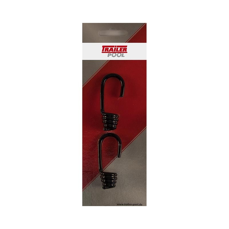 2 x Spiralhaken für Expanderseil, Seil-Ø 8 mm