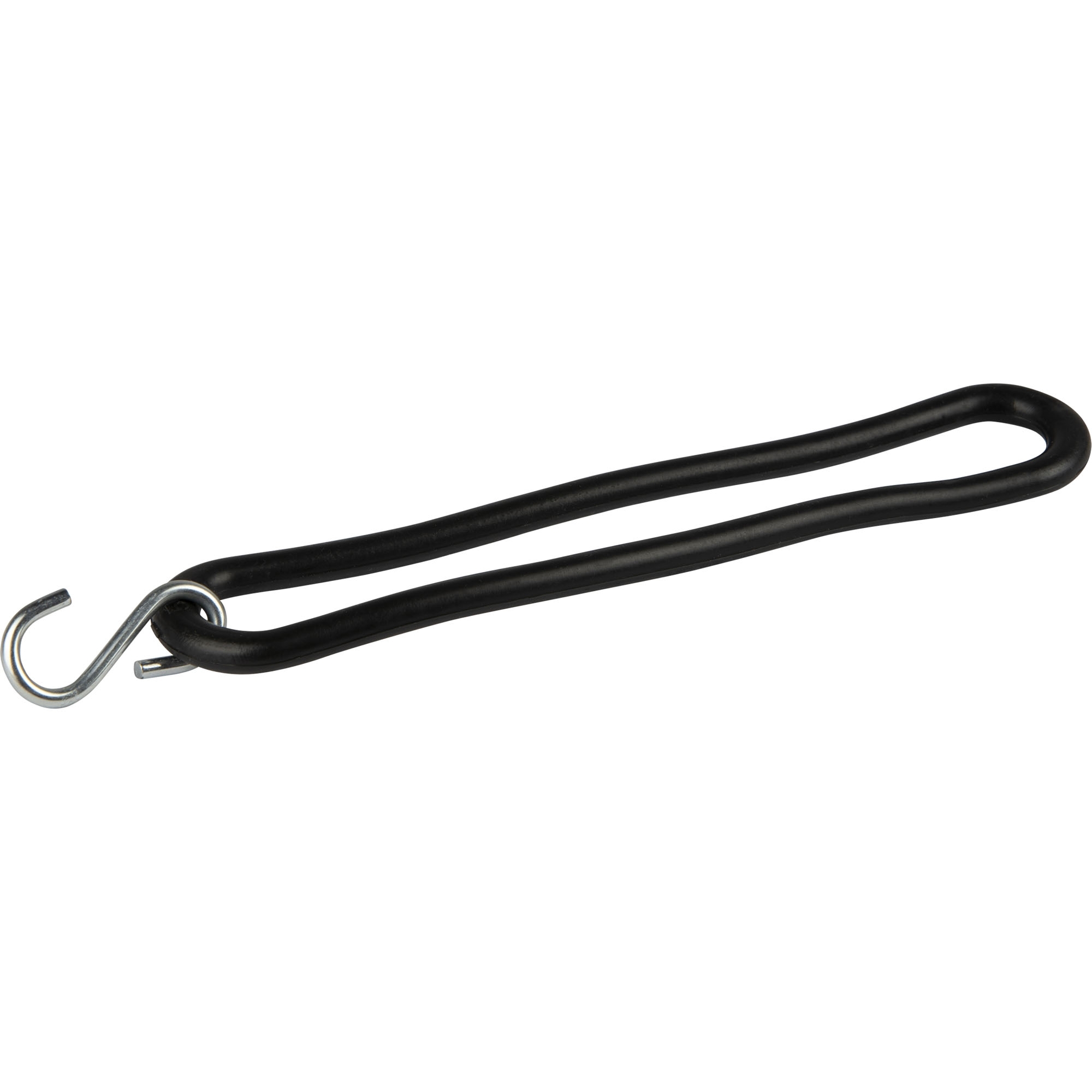 Gummispannring mit Haken L 200 mm, Ø 8 mm, schwarz
