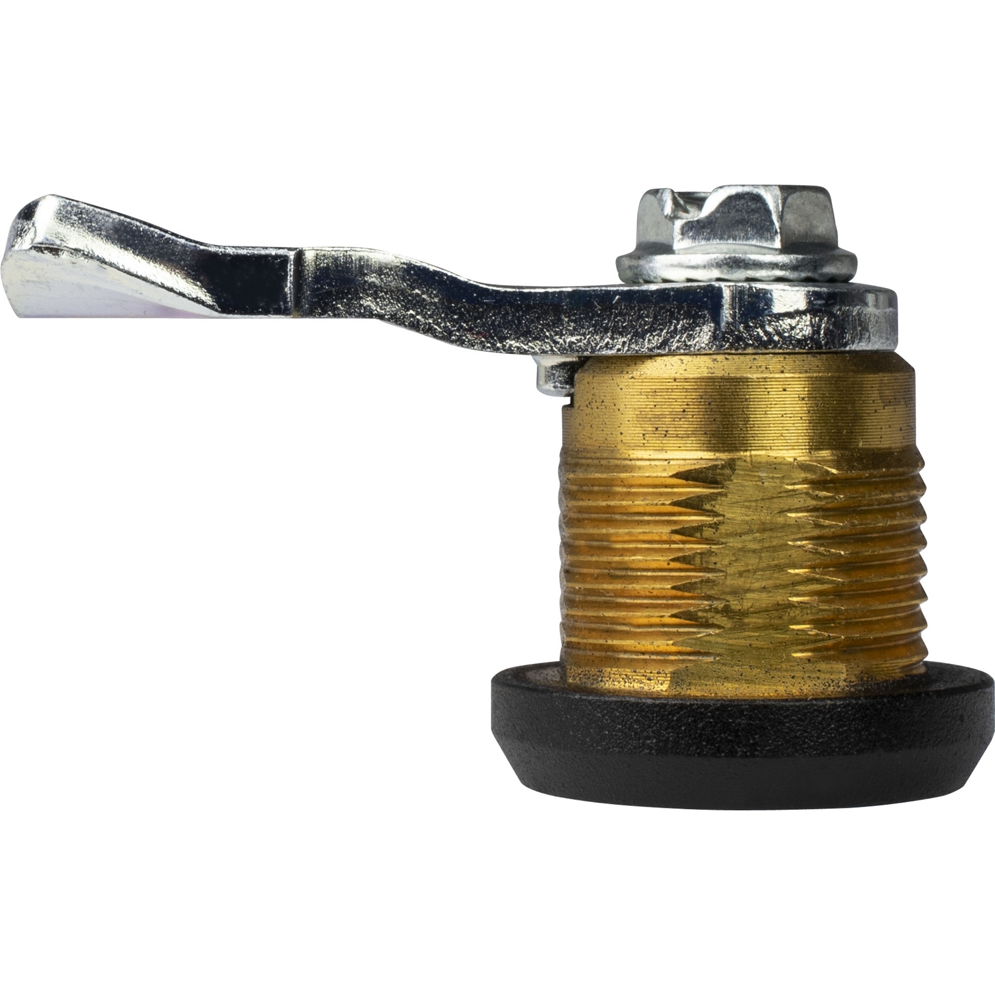 Sicherheitsdrehriegel, Doppelbart, Messing